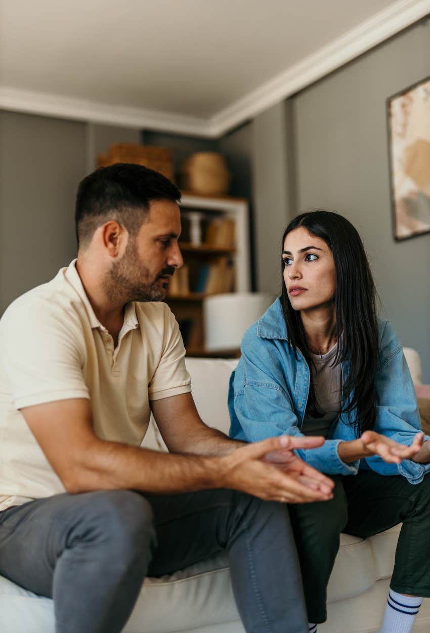 husband shutting down during talk with wife making her feel like his mother