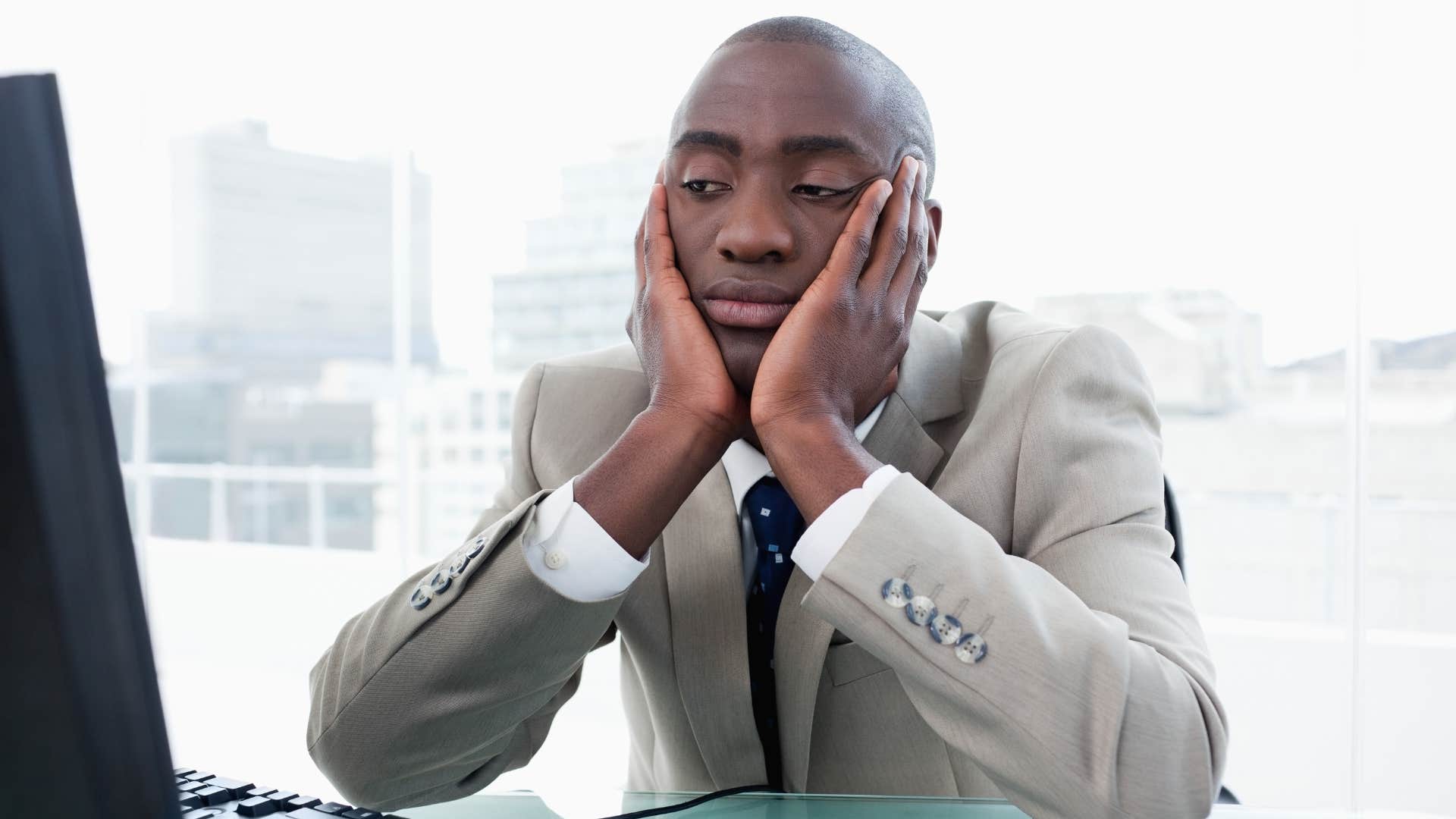 a gen x man tries to keep up with the technology at his work