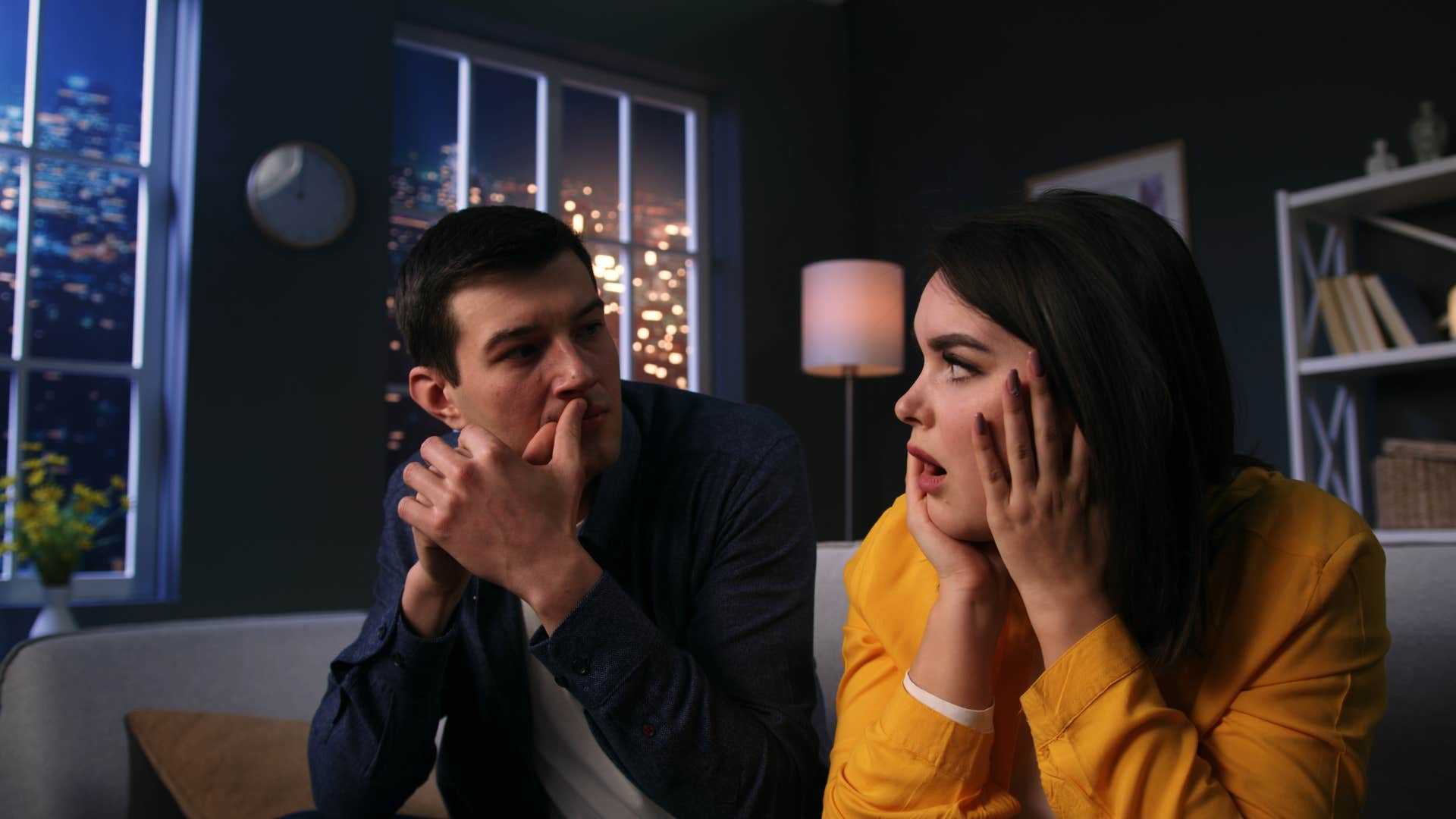 woman upset her boyfriend doesnt want to watch rom-coms with her