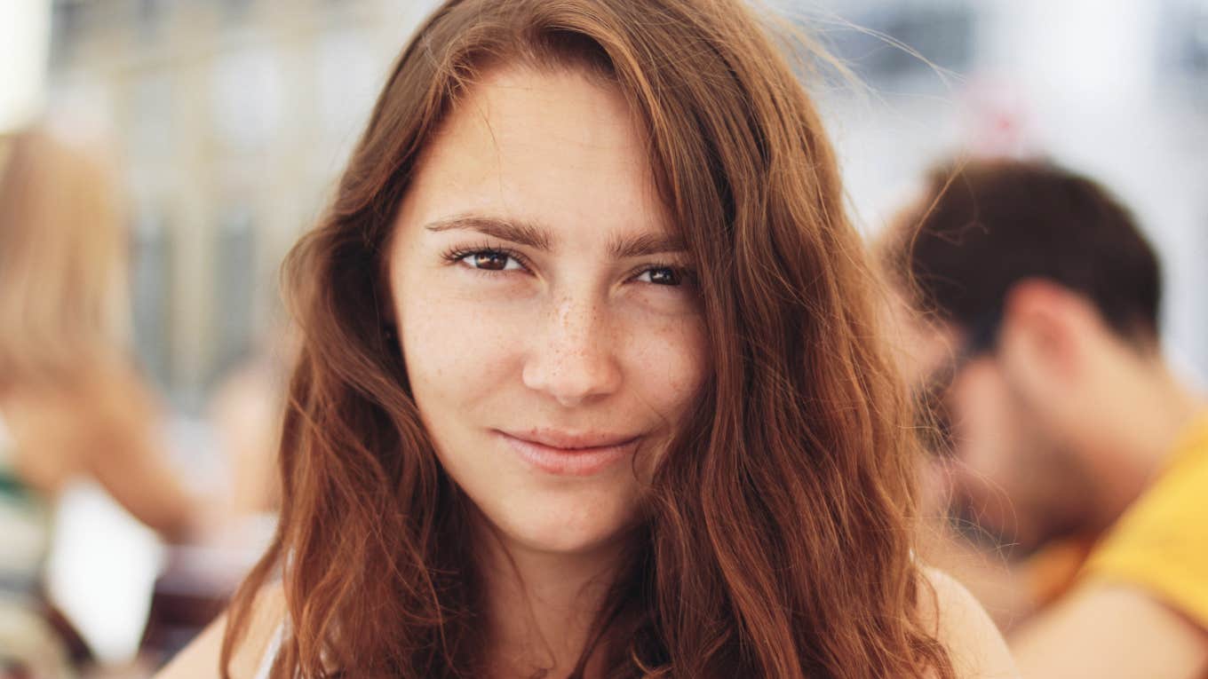 strong woman feeling secure in her relationship