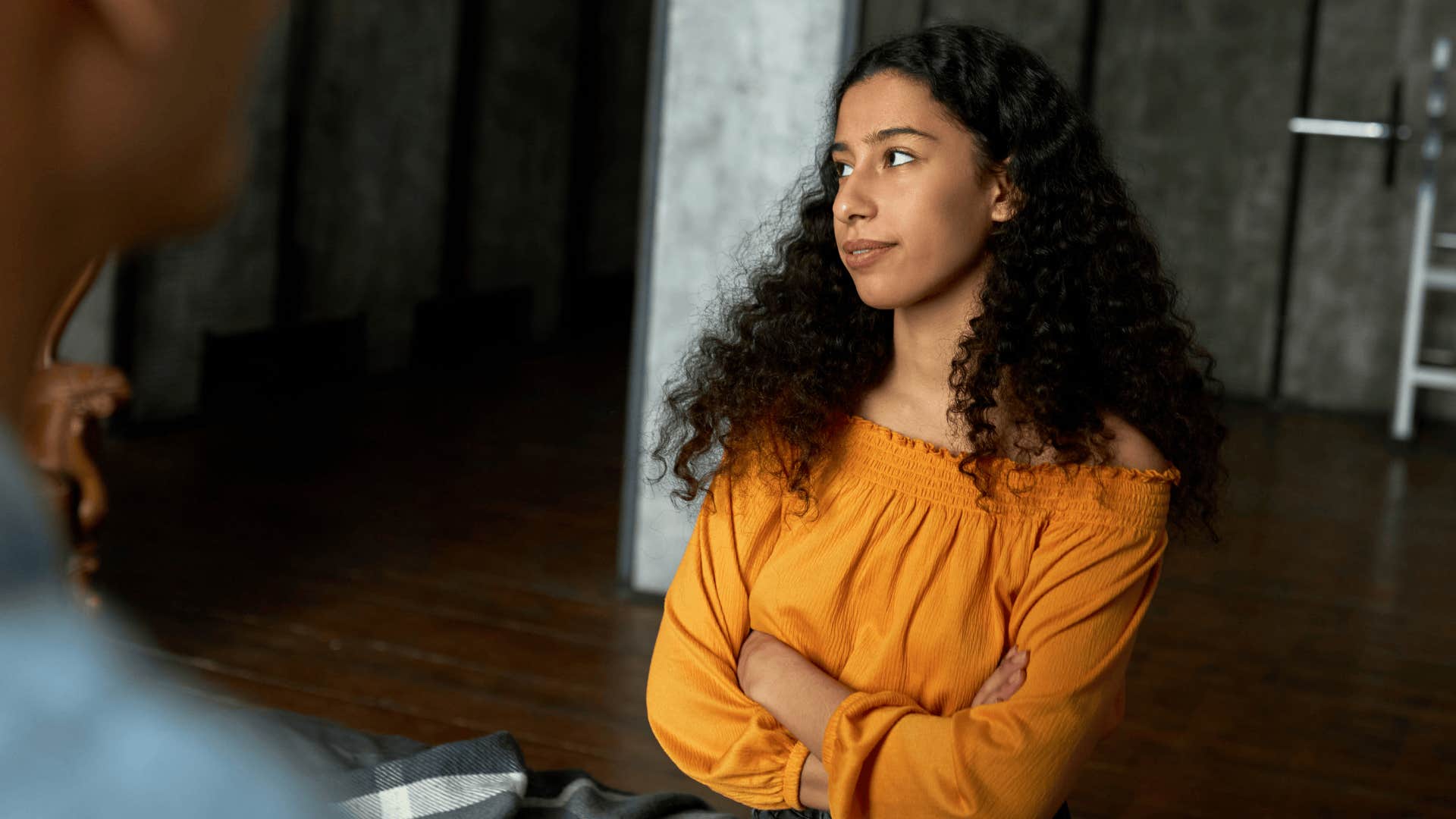 woman with manners instantly notices someone who wasn't raised right by them constantly interrupting