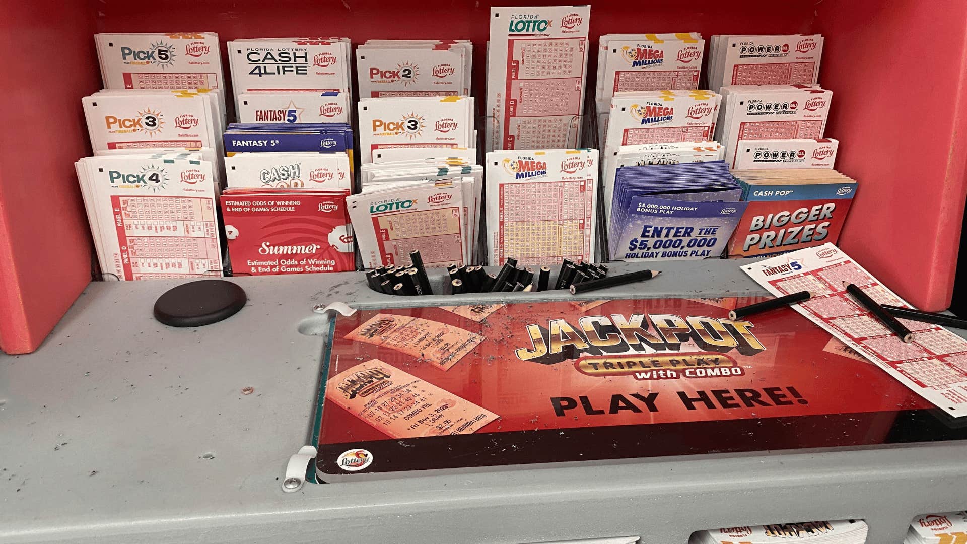 person buying Lottery tickets before they finally made enough money to know better