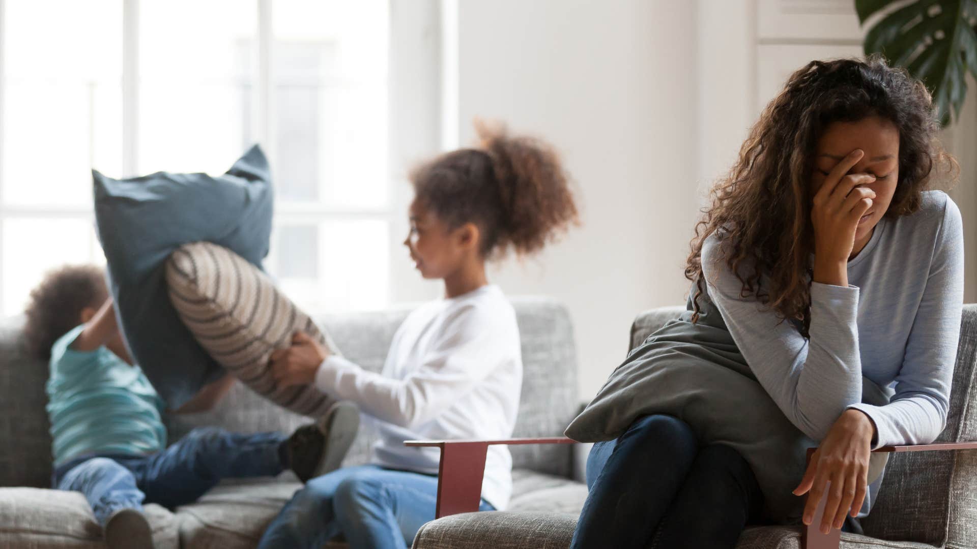 a woman does not like loud environments because it leads to more messes around the house
