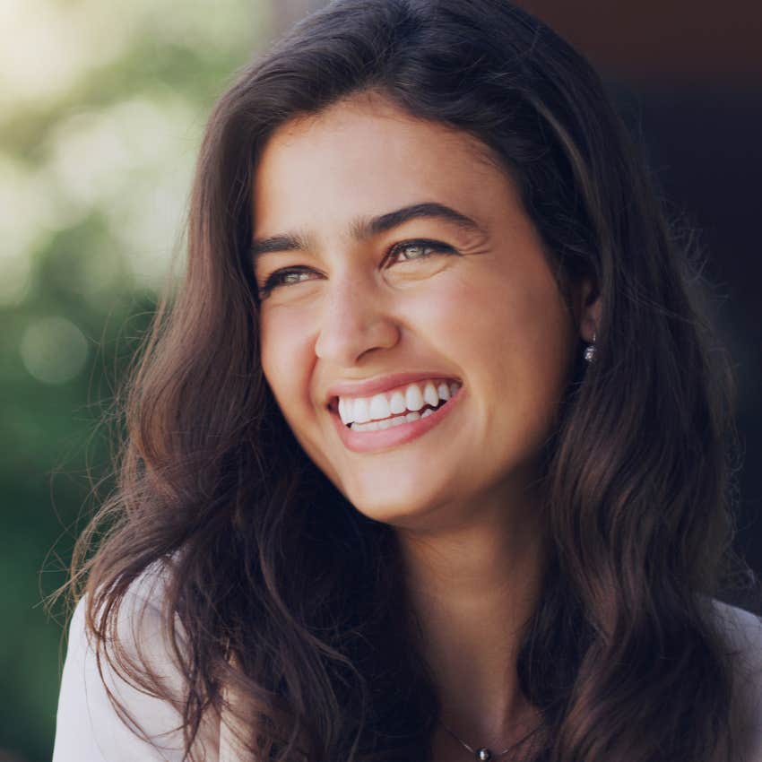 woman who has her act together and stopped living in the past