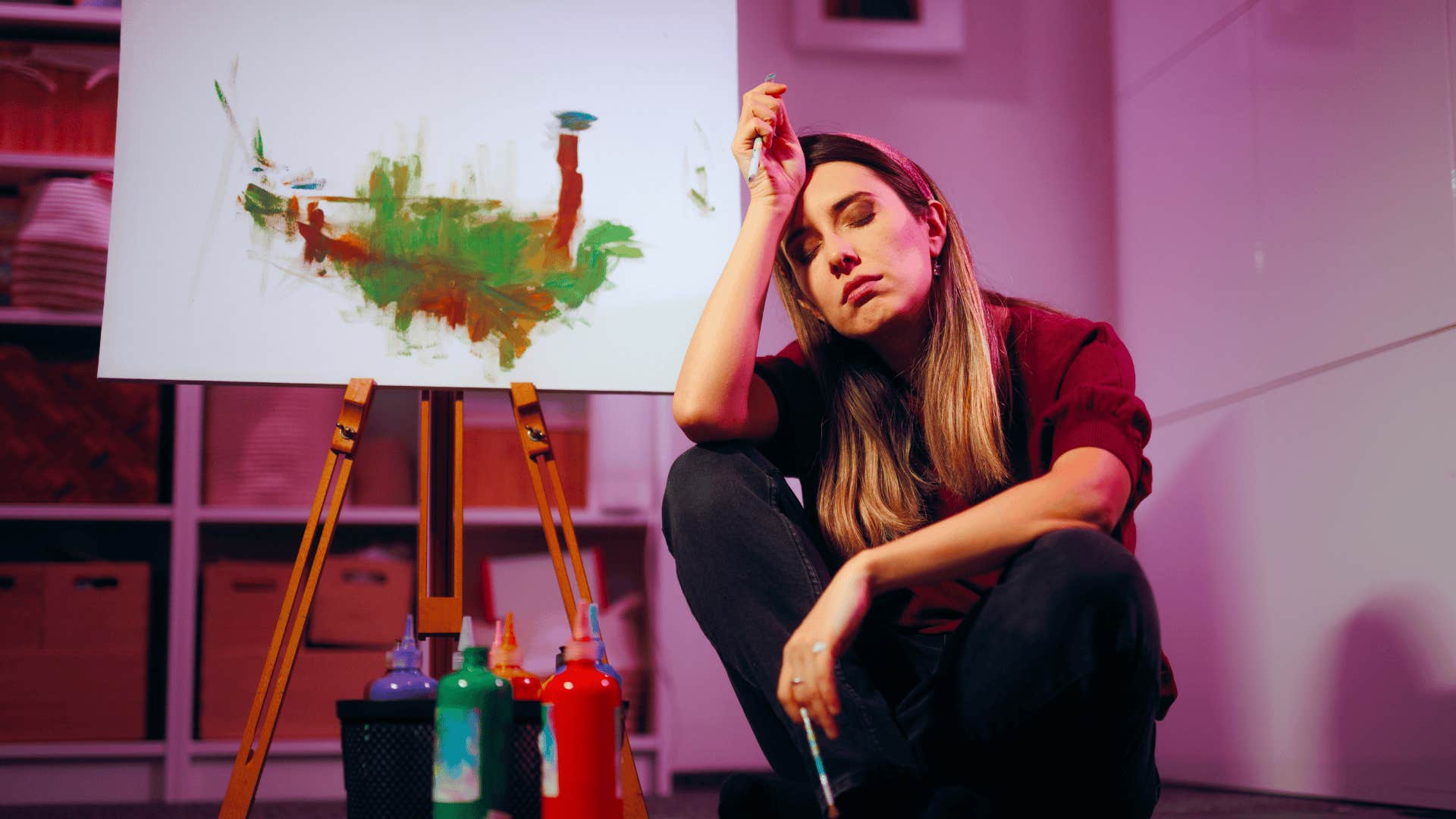 Half-finished projects are lying around reveal they don't actually have their life together 