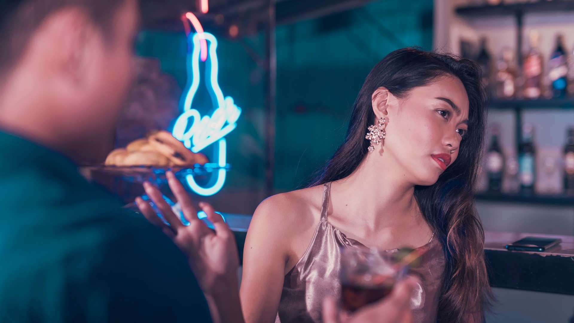 a gen z woman rebuffs an older mans attempts to get her to respect him