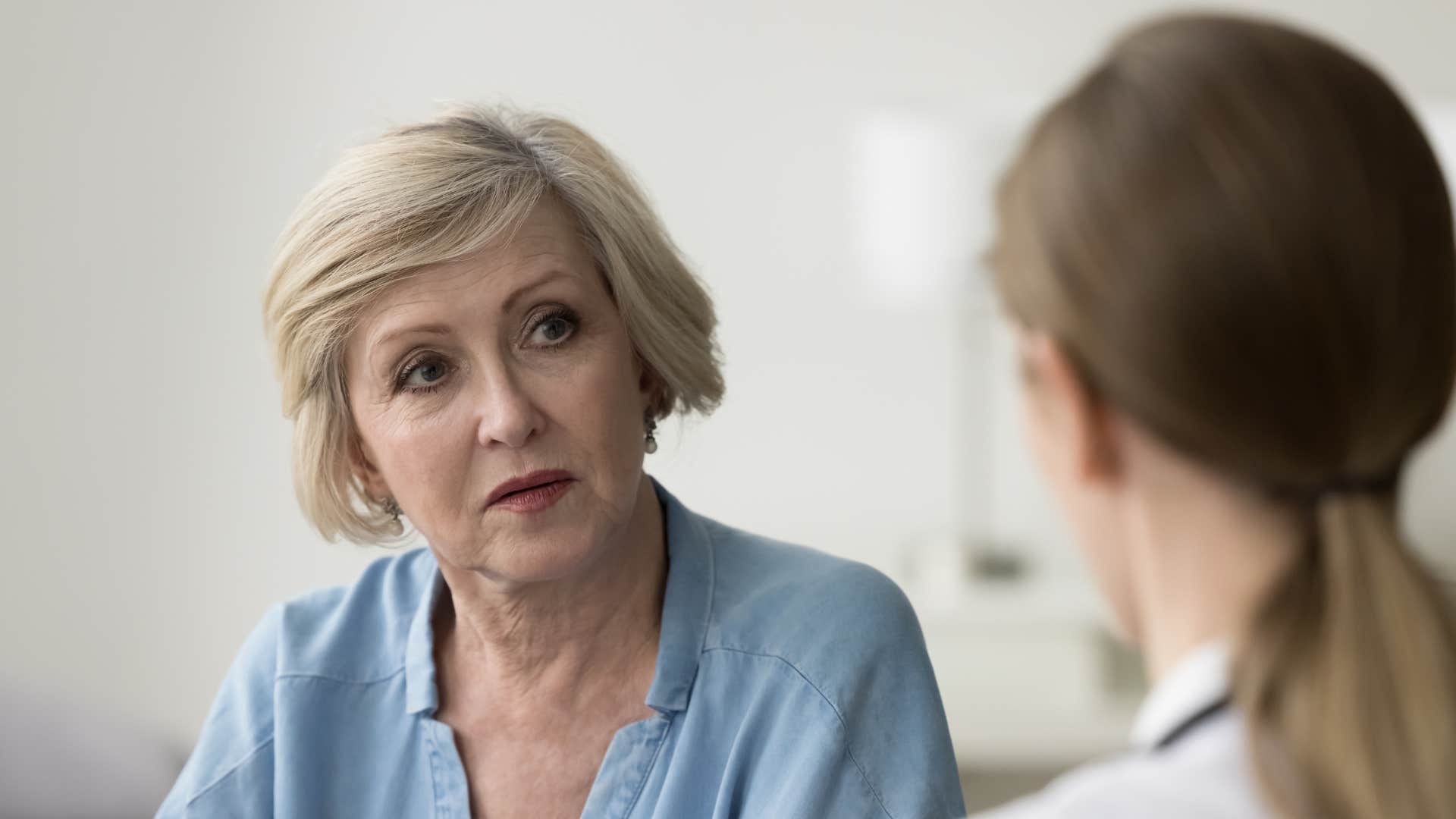 a boomer woman tells a gen z woman how she has never gone to therapy and she turned out just fine