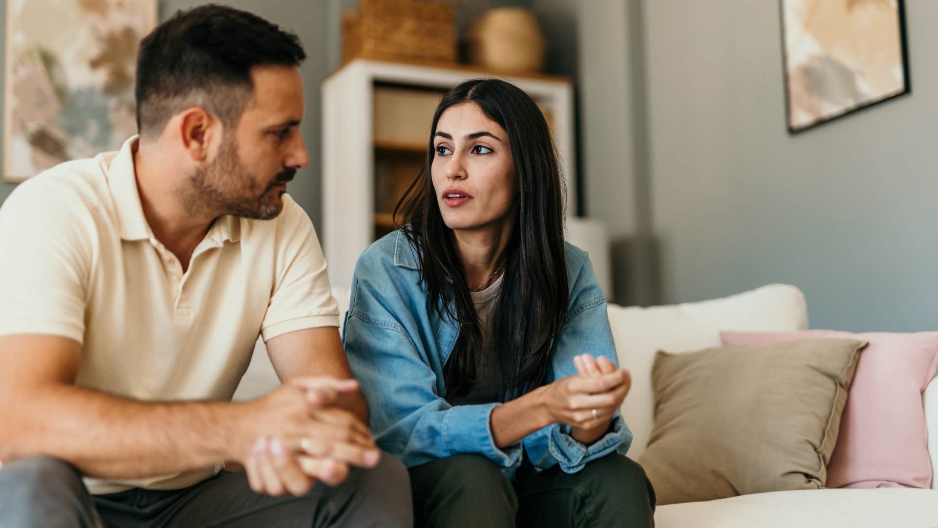 a man is sick and tired of his upper class wife correcting his grammar during conversations