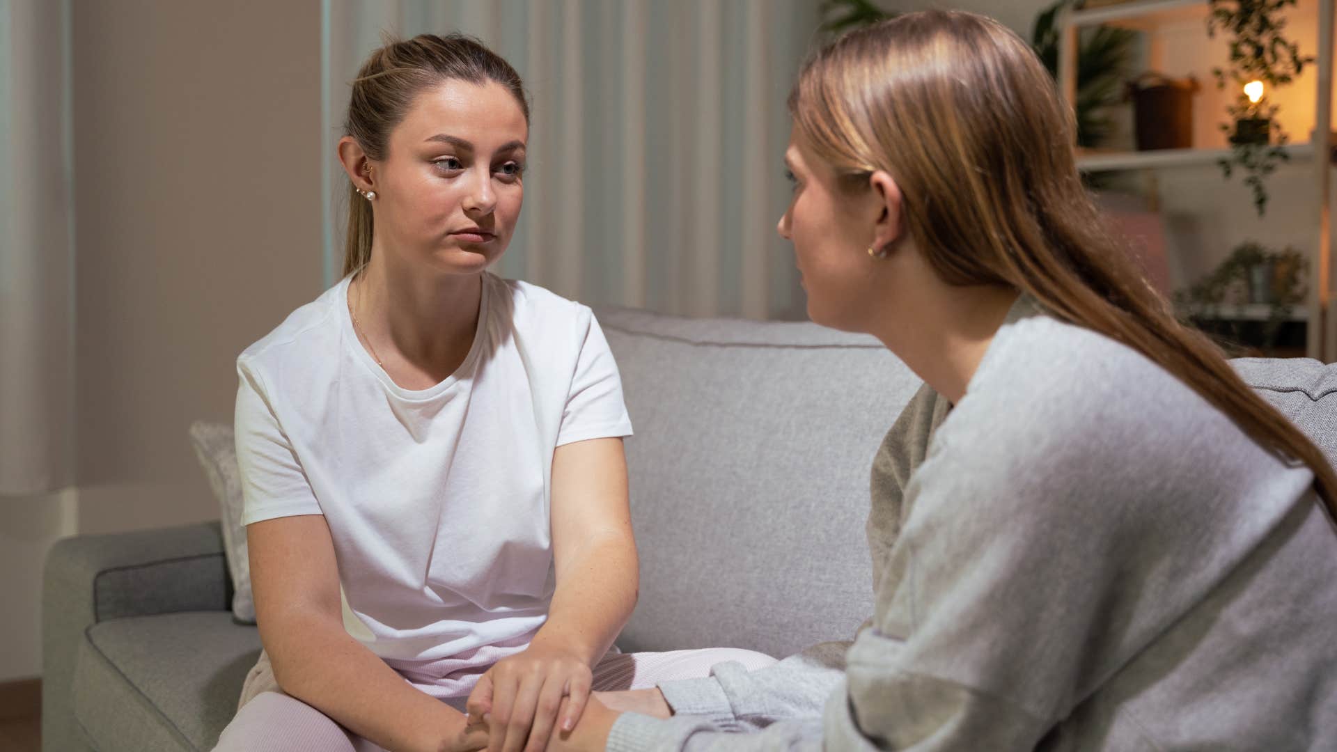 a wealthy young woman gives her friend unsolicited advice on her lifestyle