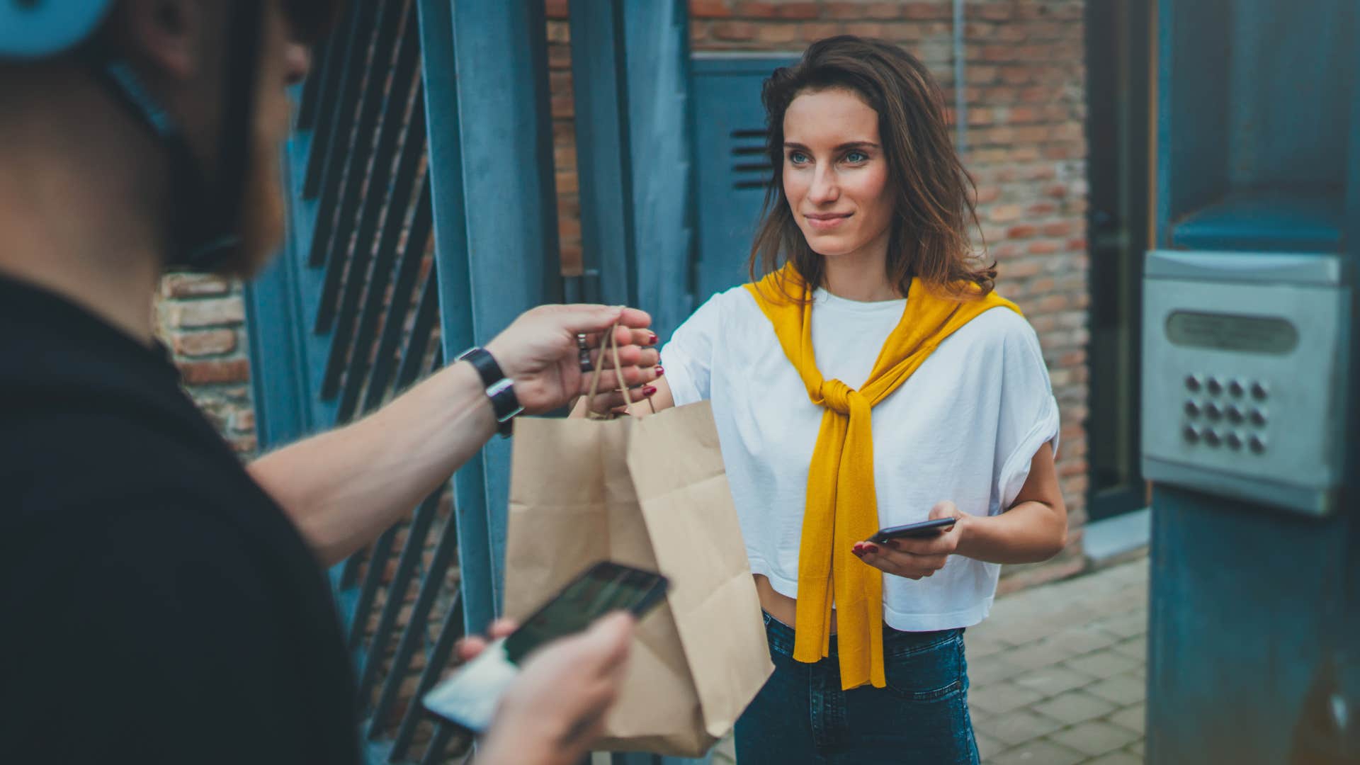 woman ordering takeout multiple nights in a row