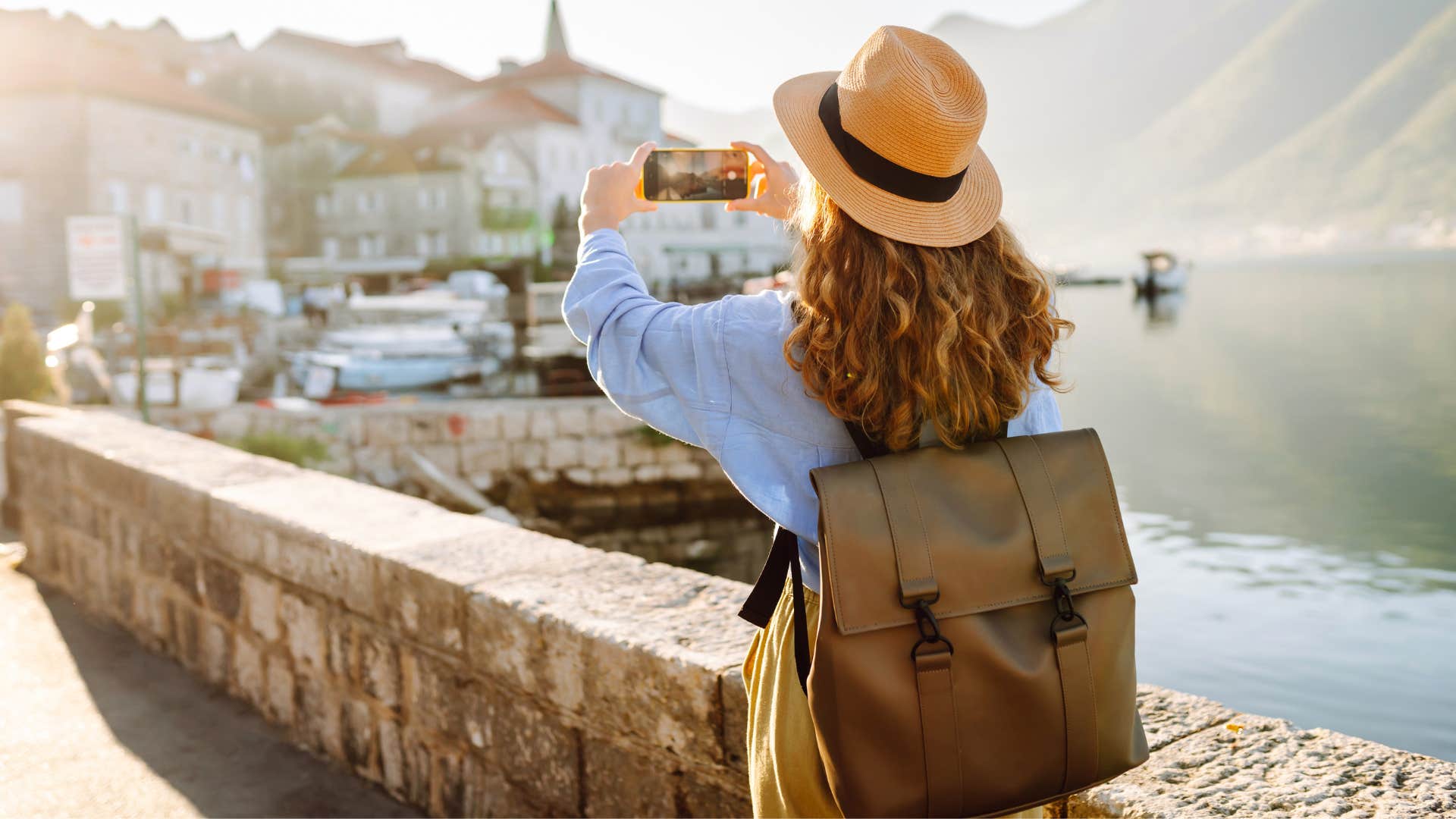 wealthy woman traveling around the world