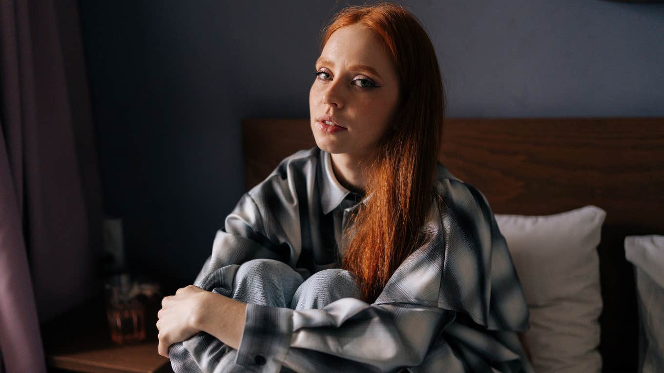 Things That Used To Be Embarrassing Until Everyone Got Burned Out burned out woman trying to relax in bed
