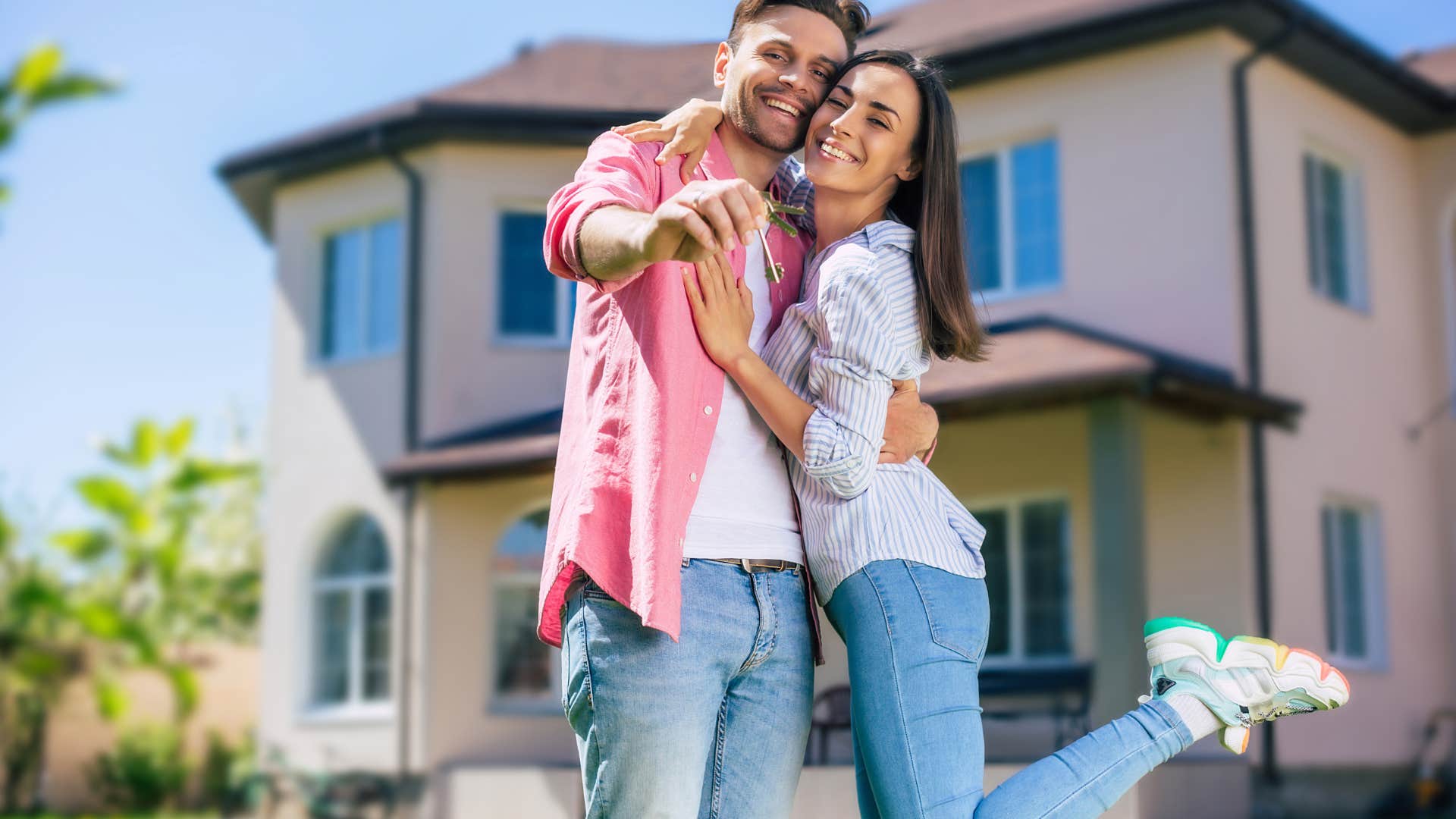 couple that just bought a huge house