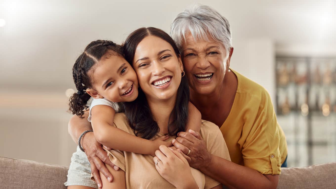 4 Things You Didn’t Realize You Do Because You Learned It From Your Mom grandmother, mom, and daughter hugging