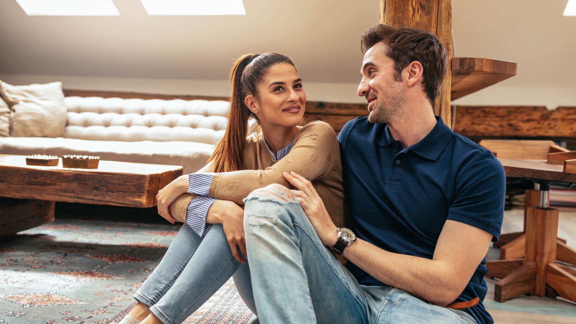 couple focusing on their relationship talking