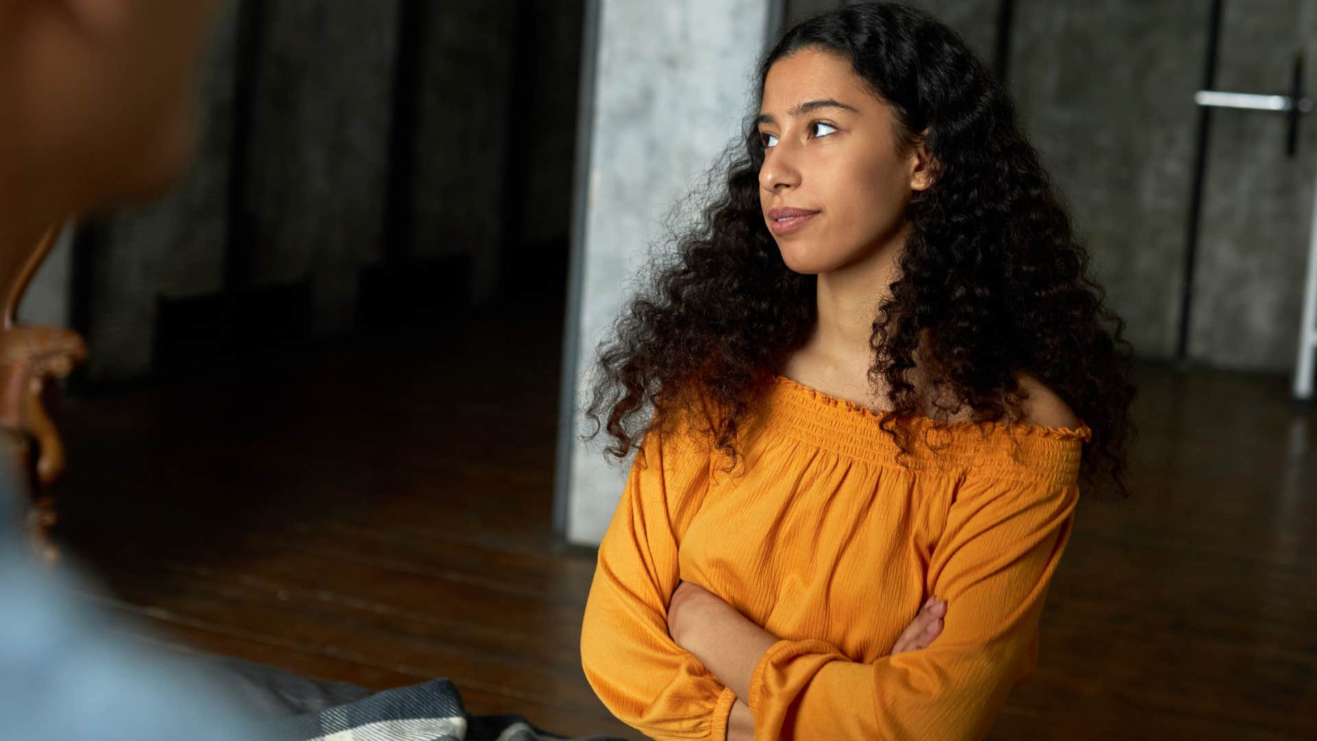 woman who knows healthy arguments aren't about winning talking to her partner