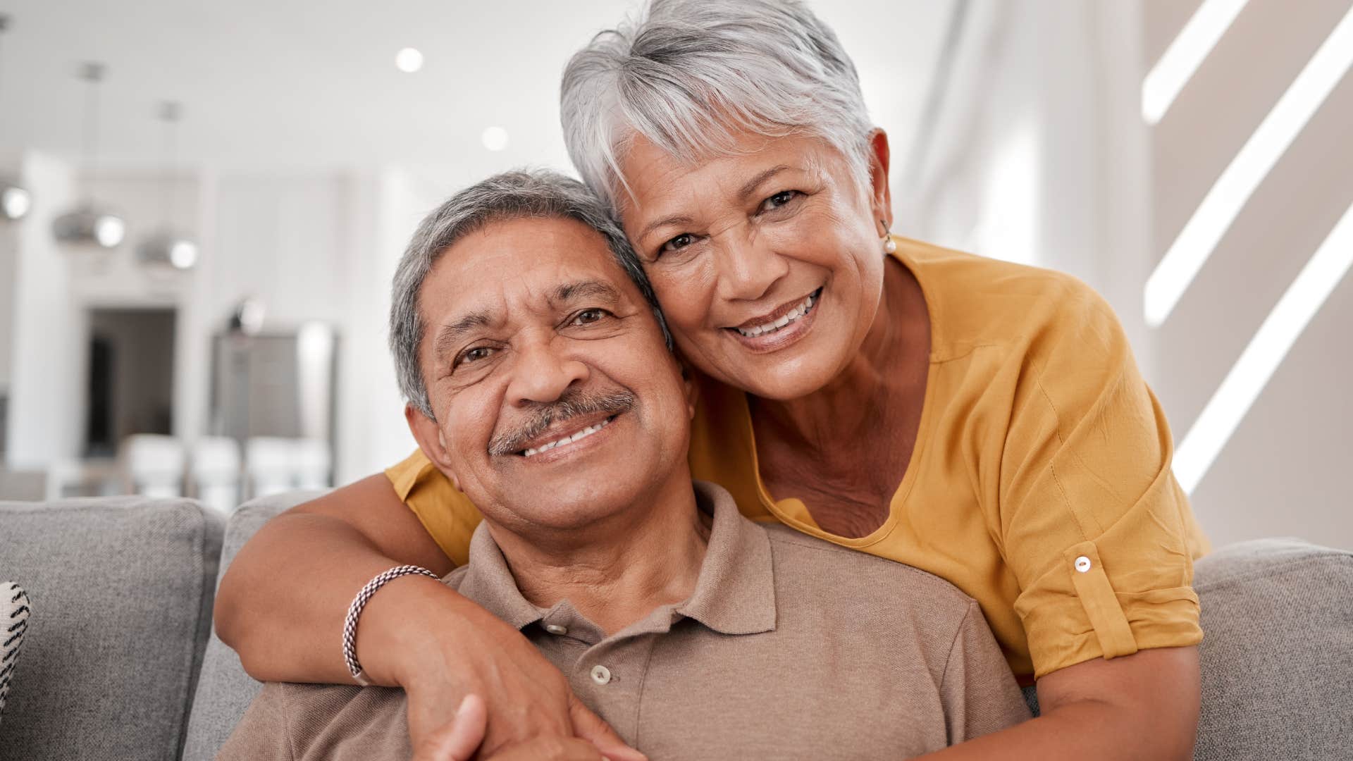 woman respecting boundaries while hugging her partner