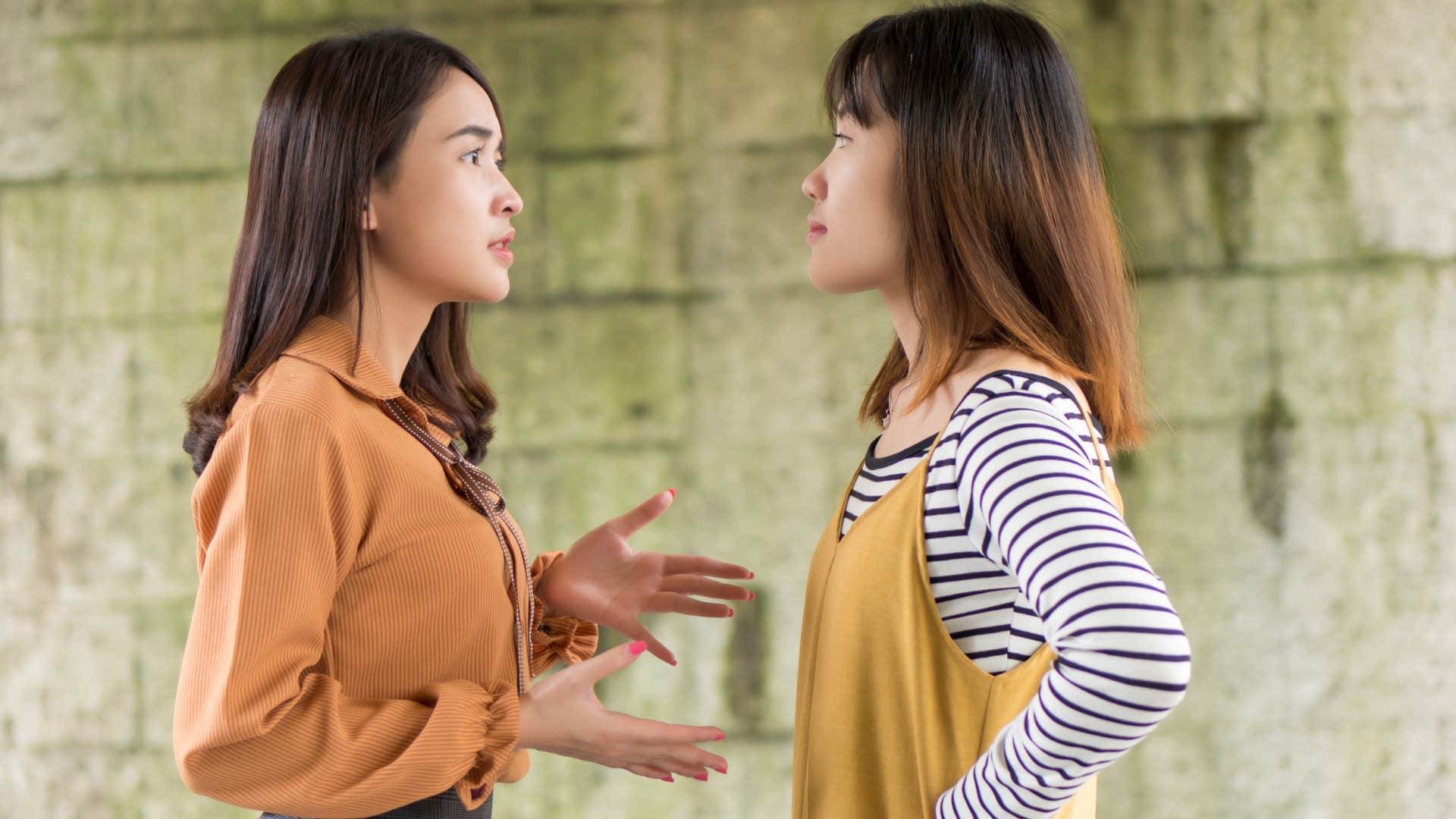 woman confronting friend who drains her energy
