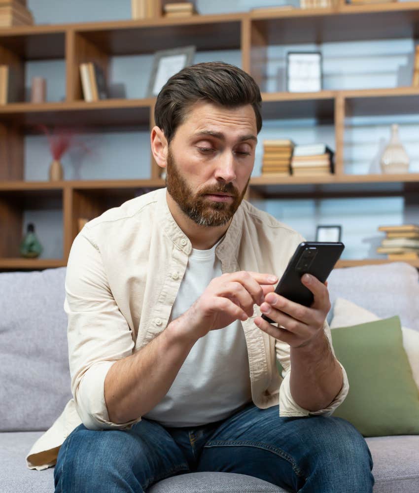 Man swipes app to cheat
