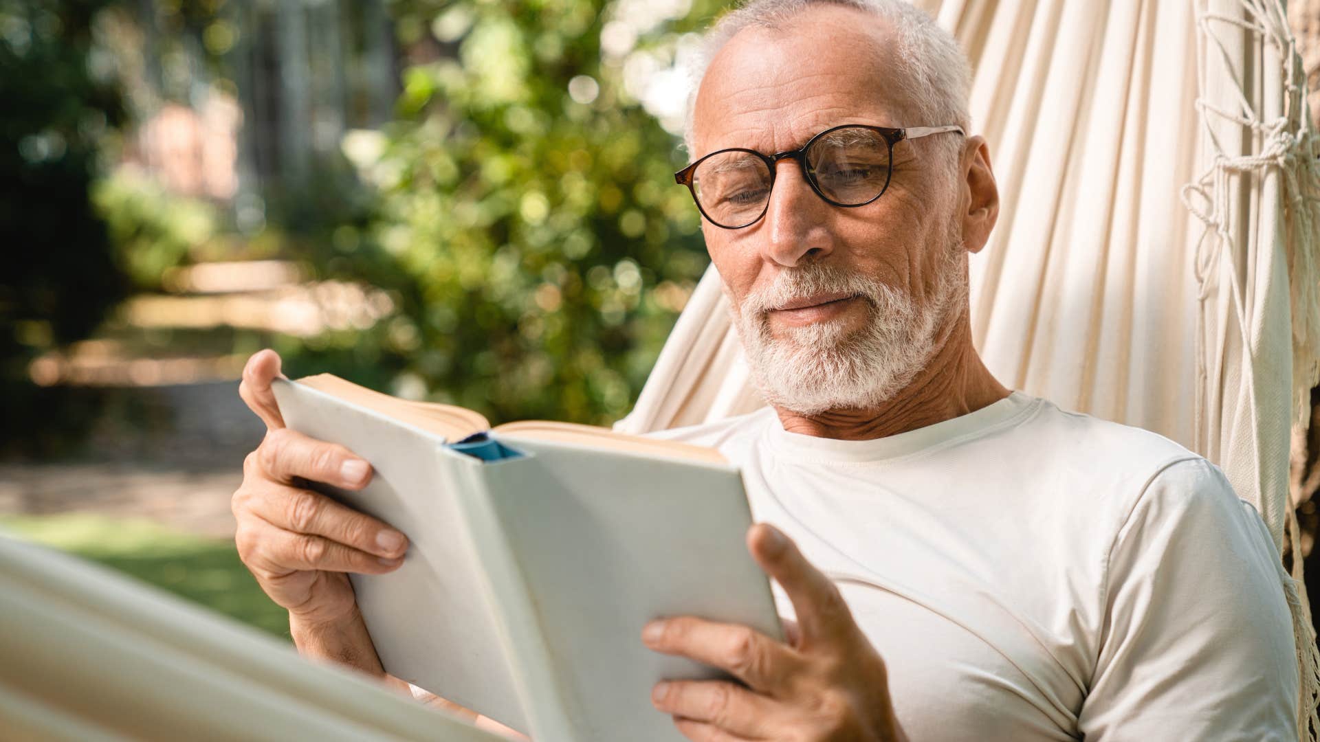 retired man who knows any stress is responding to thoughts