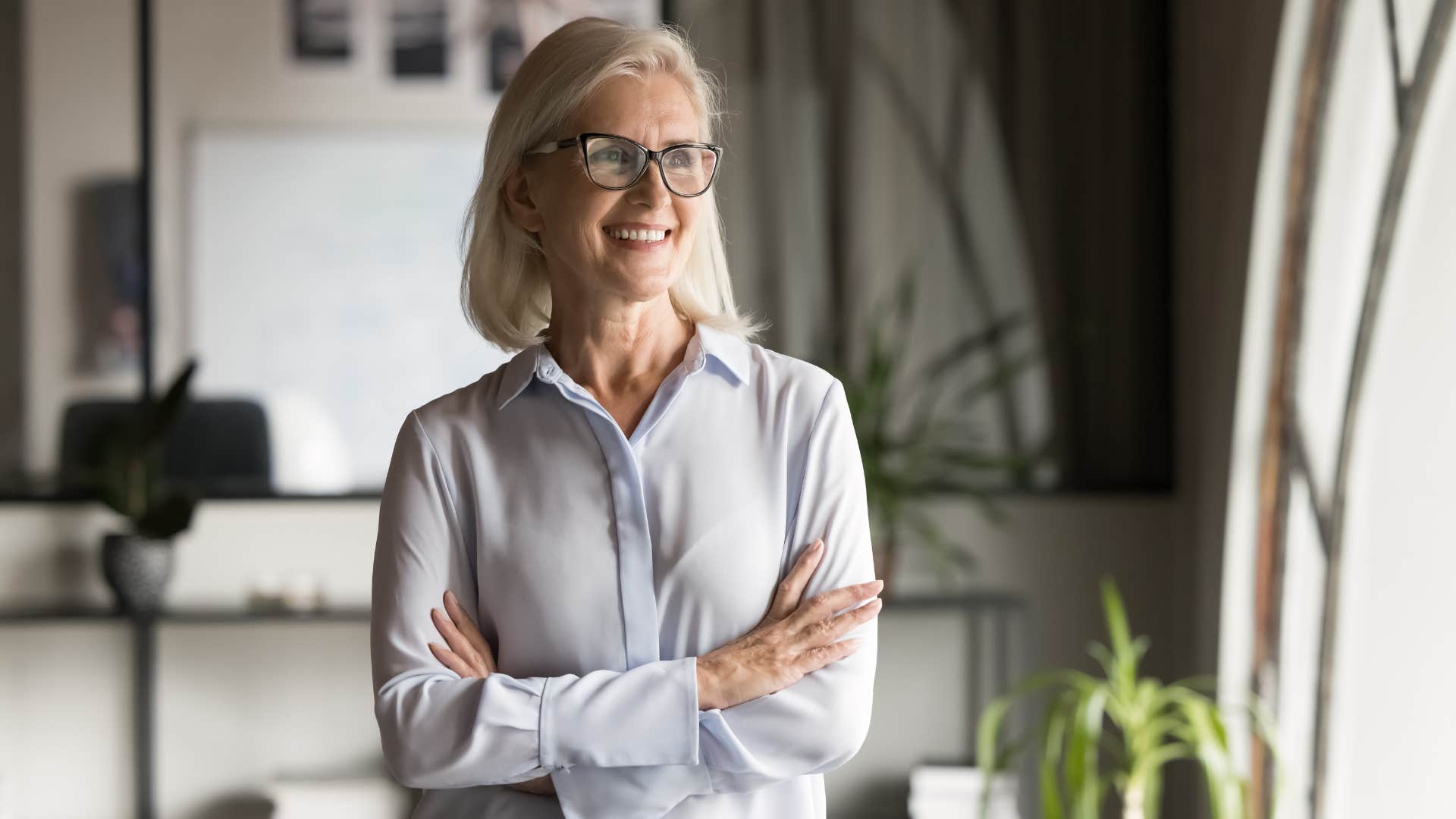 woman thriving in retirement and creating everything
