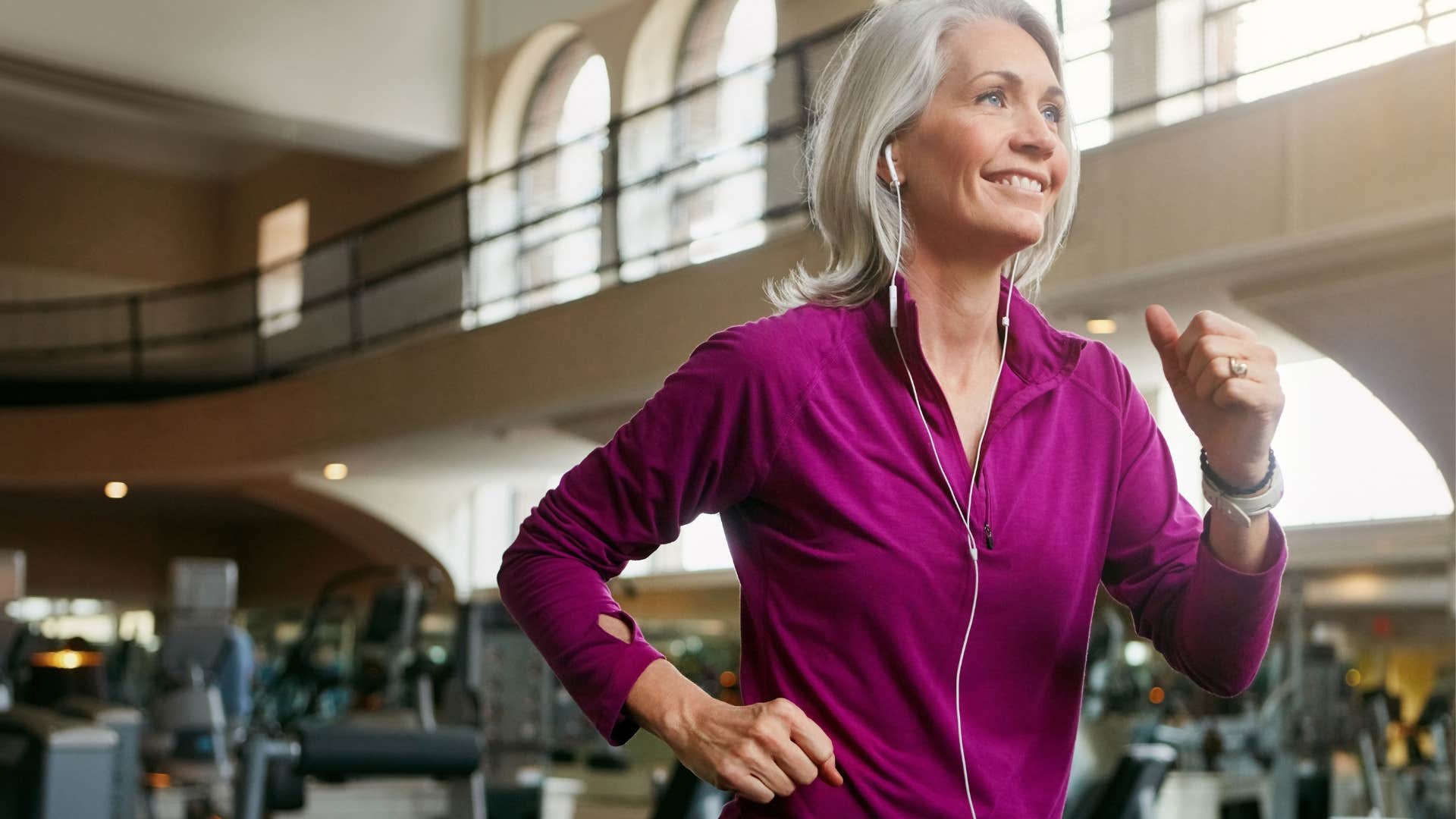 woman who wants to remain mentally quick taking care of body