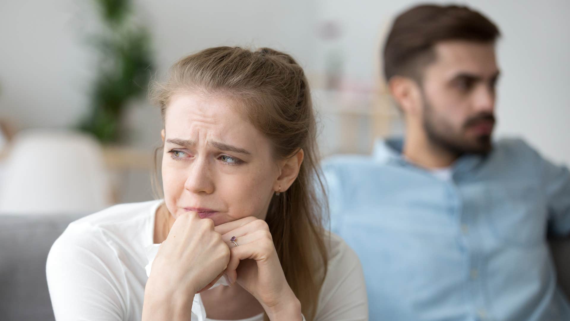 a woman feels like she has overcommitted herself to a relationship