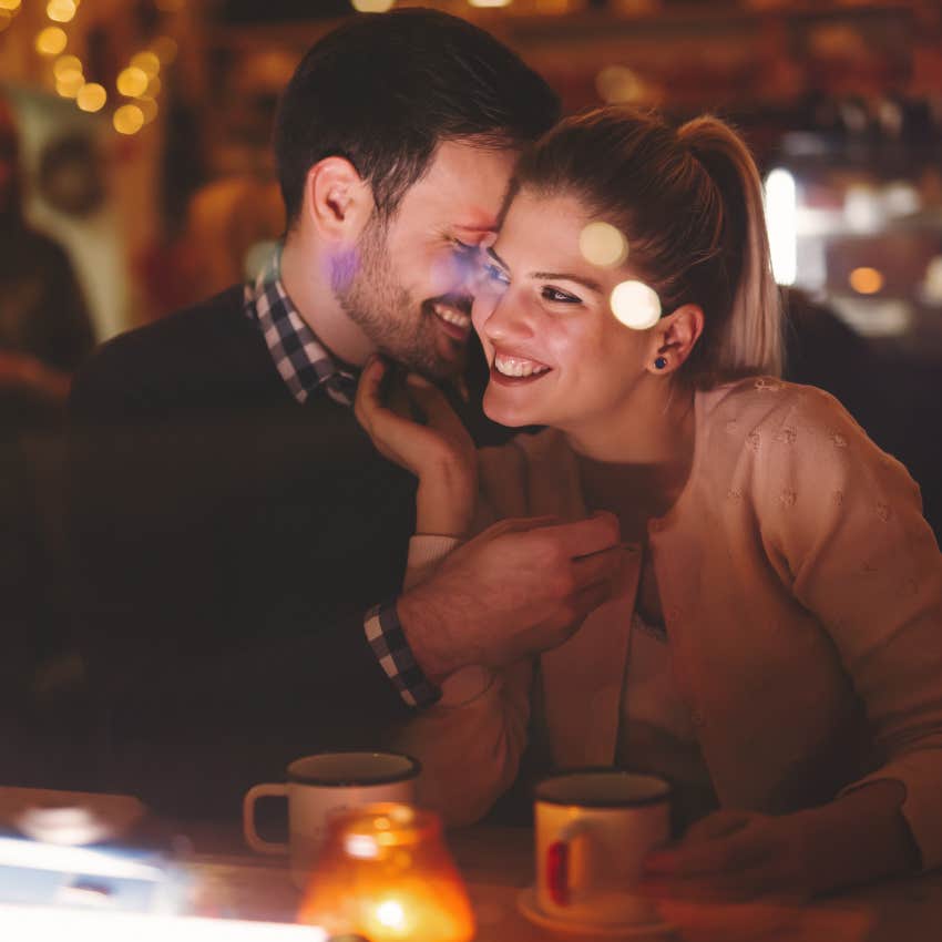 man instantly picking up on woman teasing