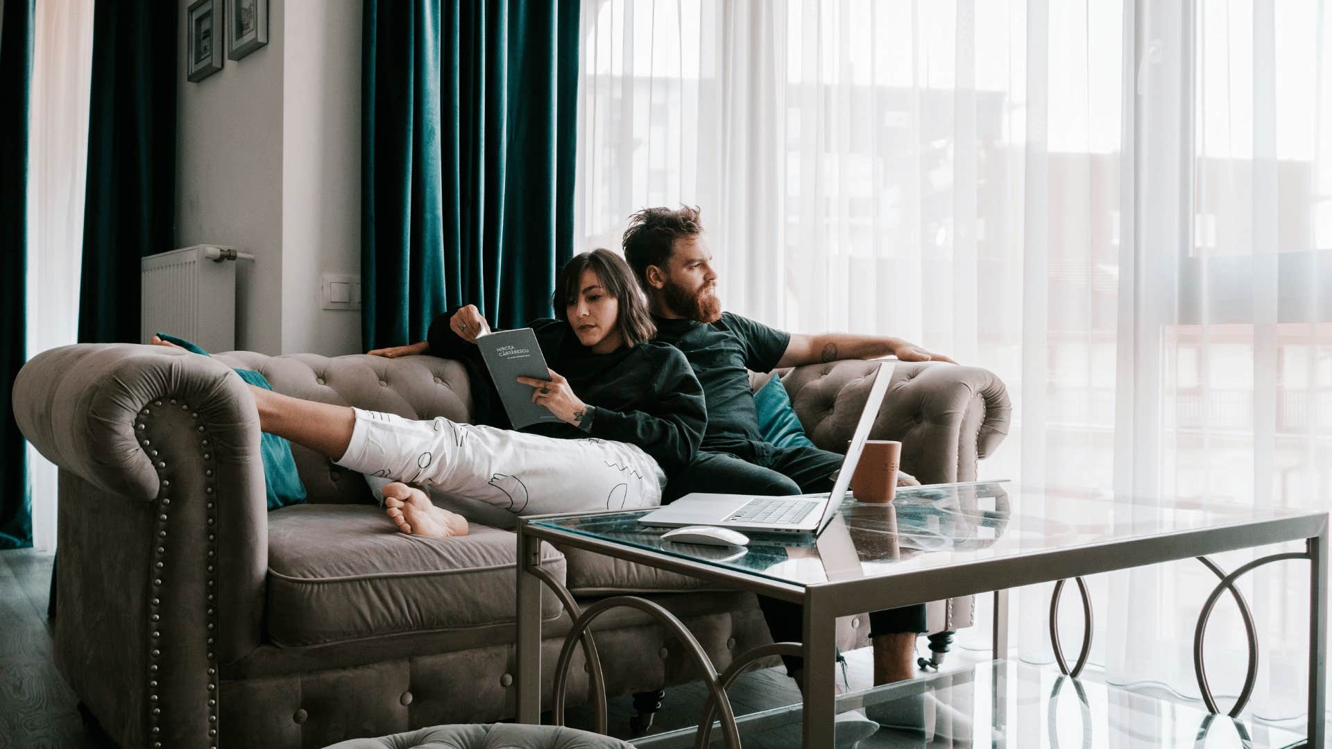 happy couple at home never passive aggressive