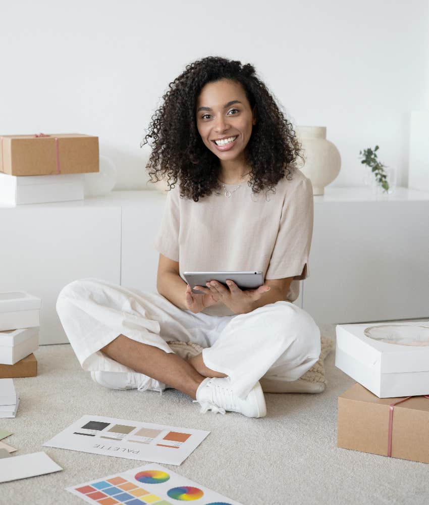 woman who is successful at work