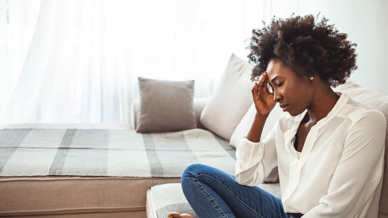 upset woman whose friend hurt her feelings