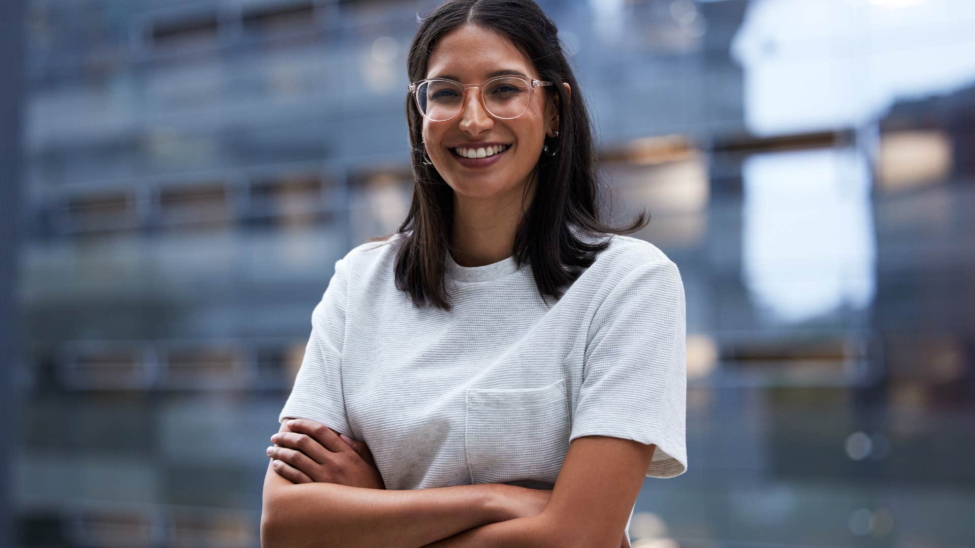 woman who is deeply confident and unbothered with the trait of self-assurance