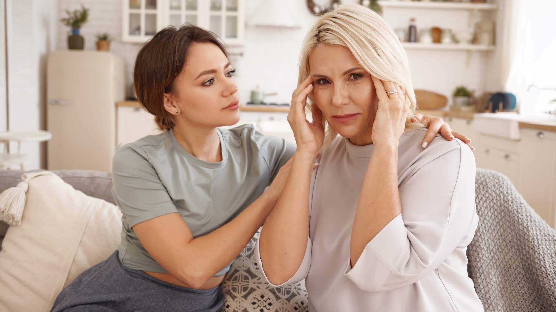 woman experiencing pressure to people-please from her mother
