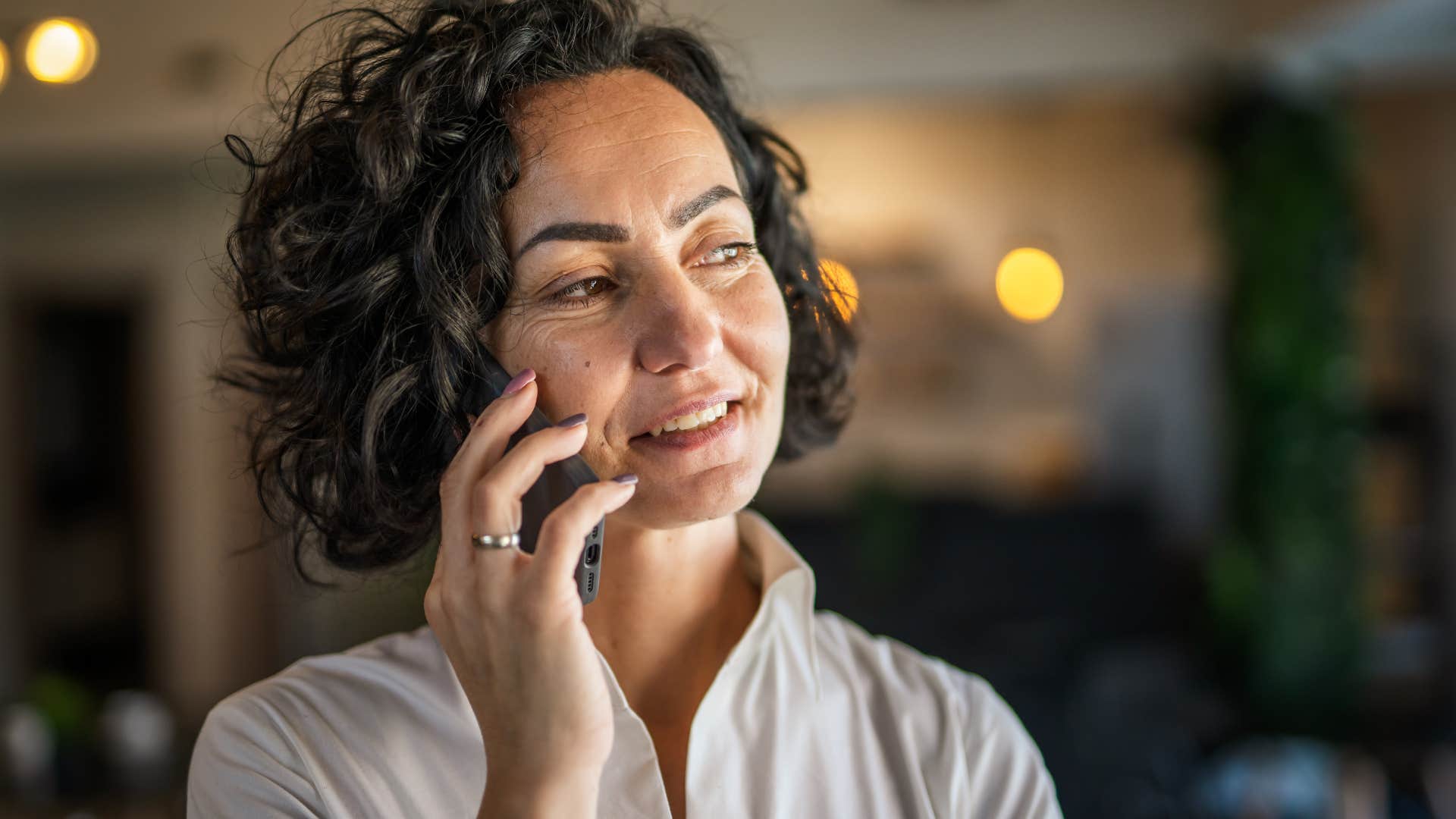 woman who refuses to tolerate disrespect talking on the phone