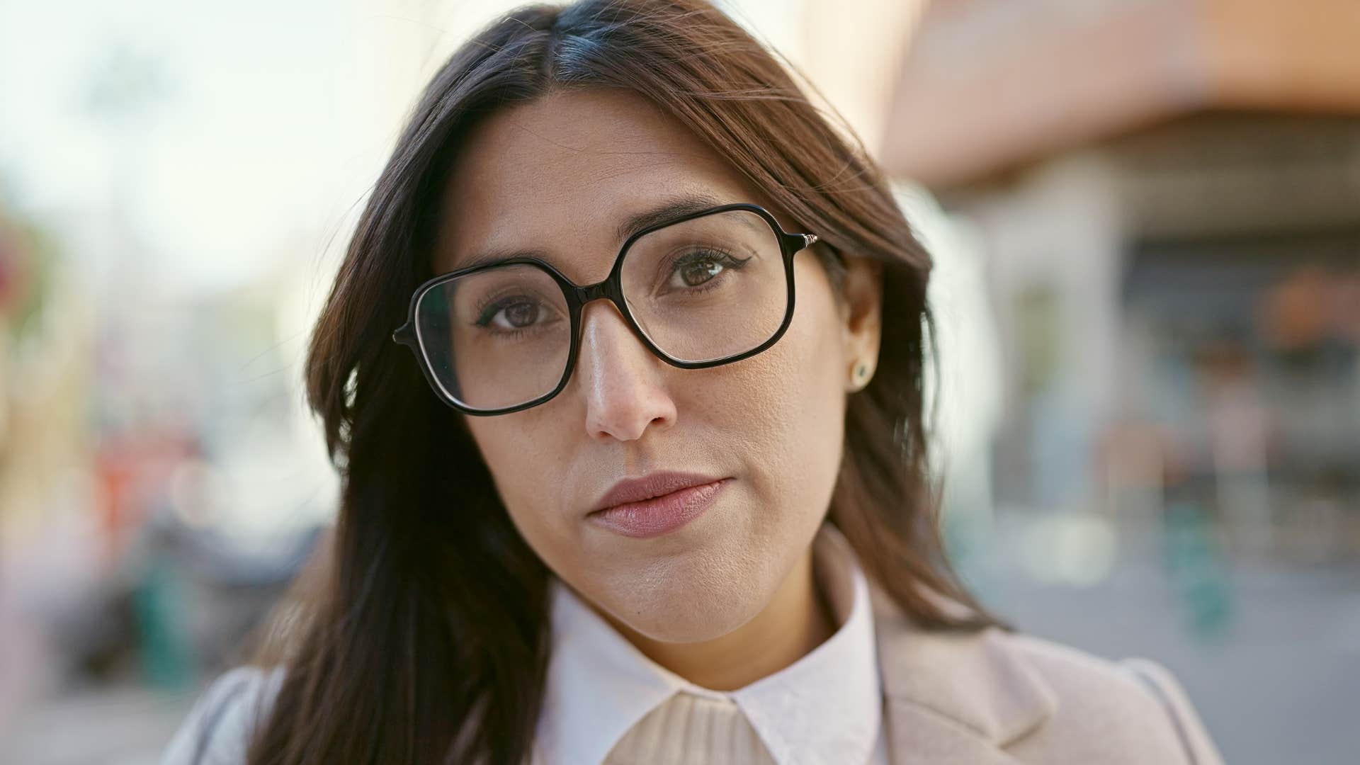 woman who can sense toxic kindness looking sad
