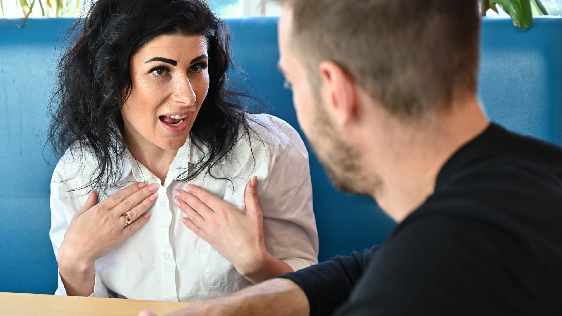 woman with bad work habit of using business slang in personal life