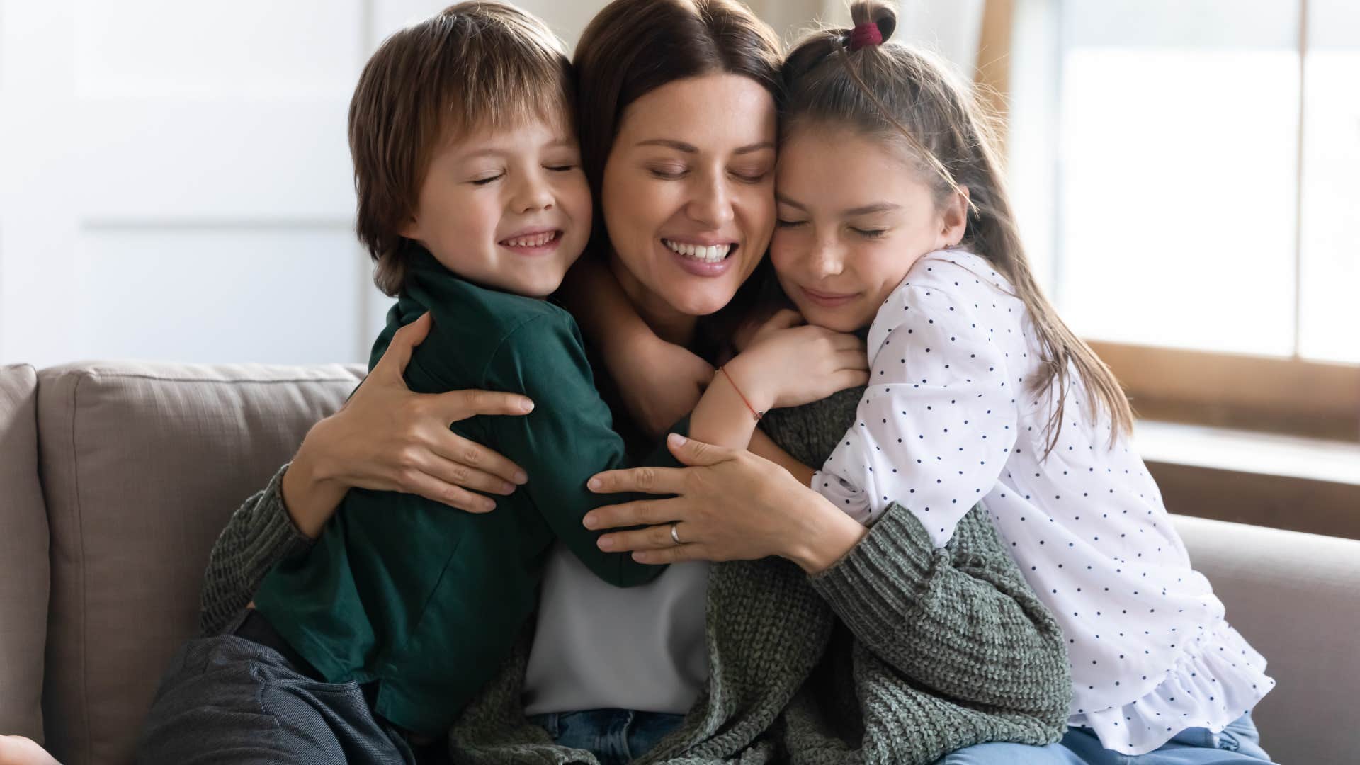 kids who feel safe because the voices in their house are never raised