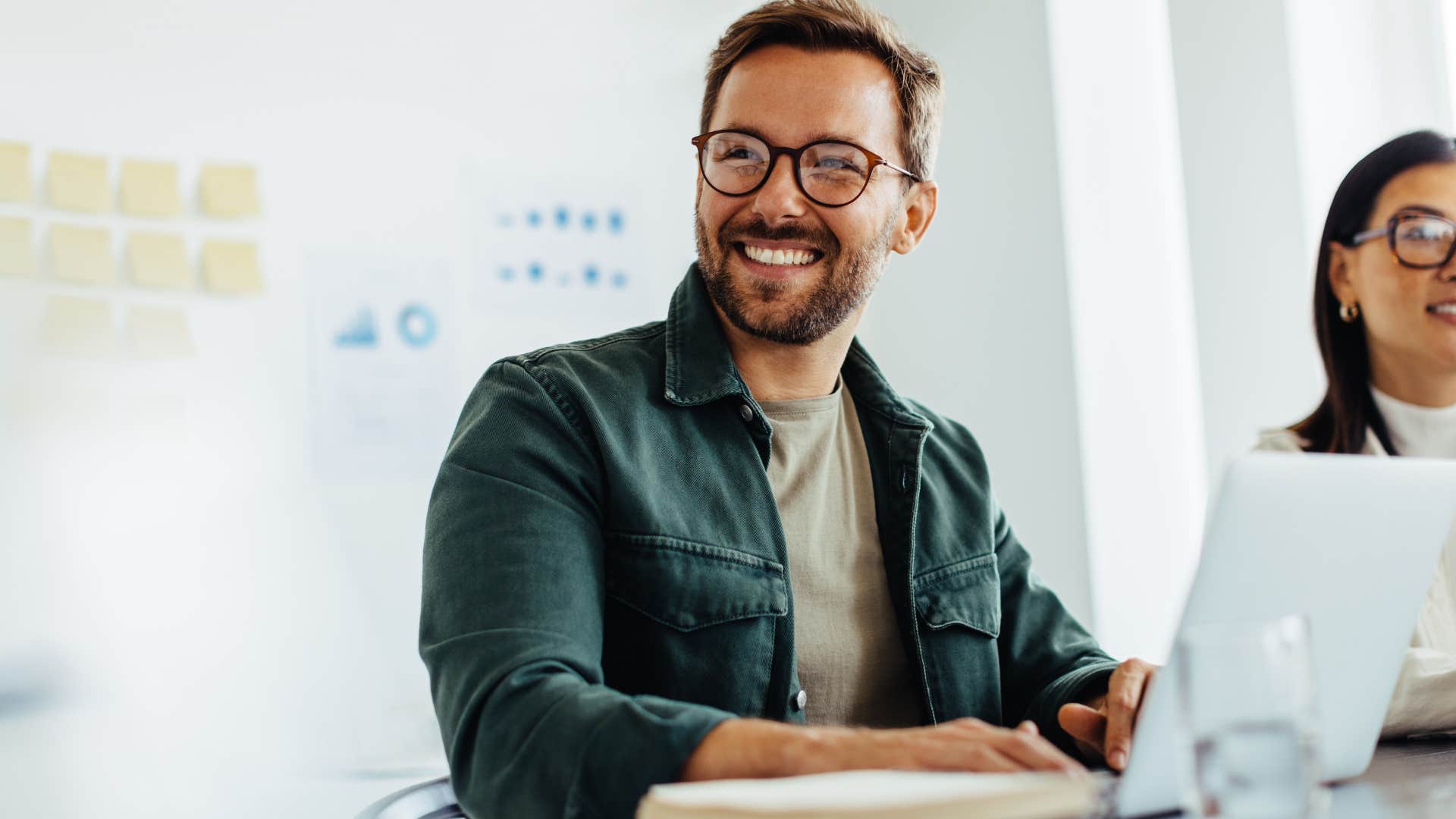 Man having control over your day at work.
