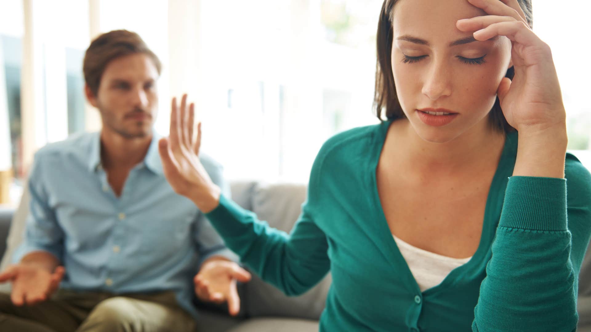 Your parents did a great job raising you if you avoid saying these phrases to your partner, 'You're too sensitive'