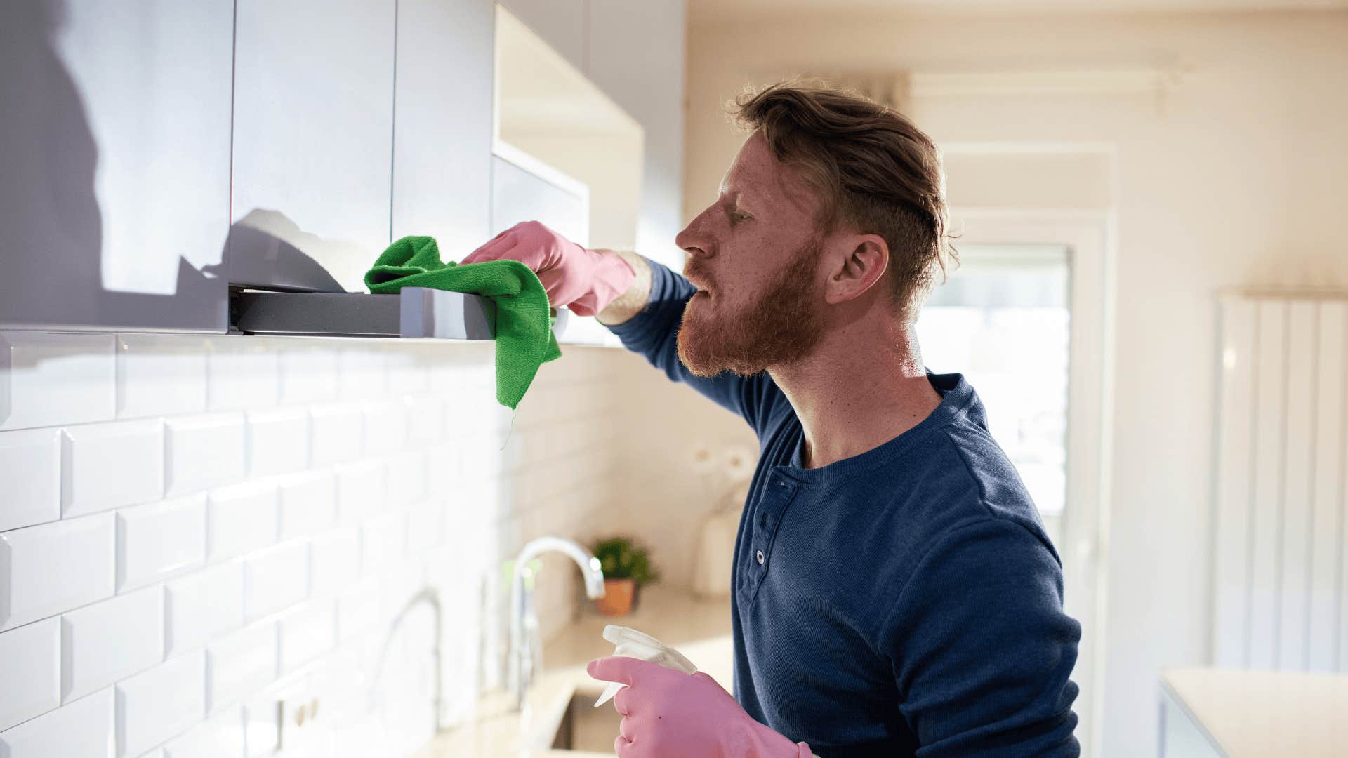 you're not a real grown up until you've Wiped down crusty cabinet faces