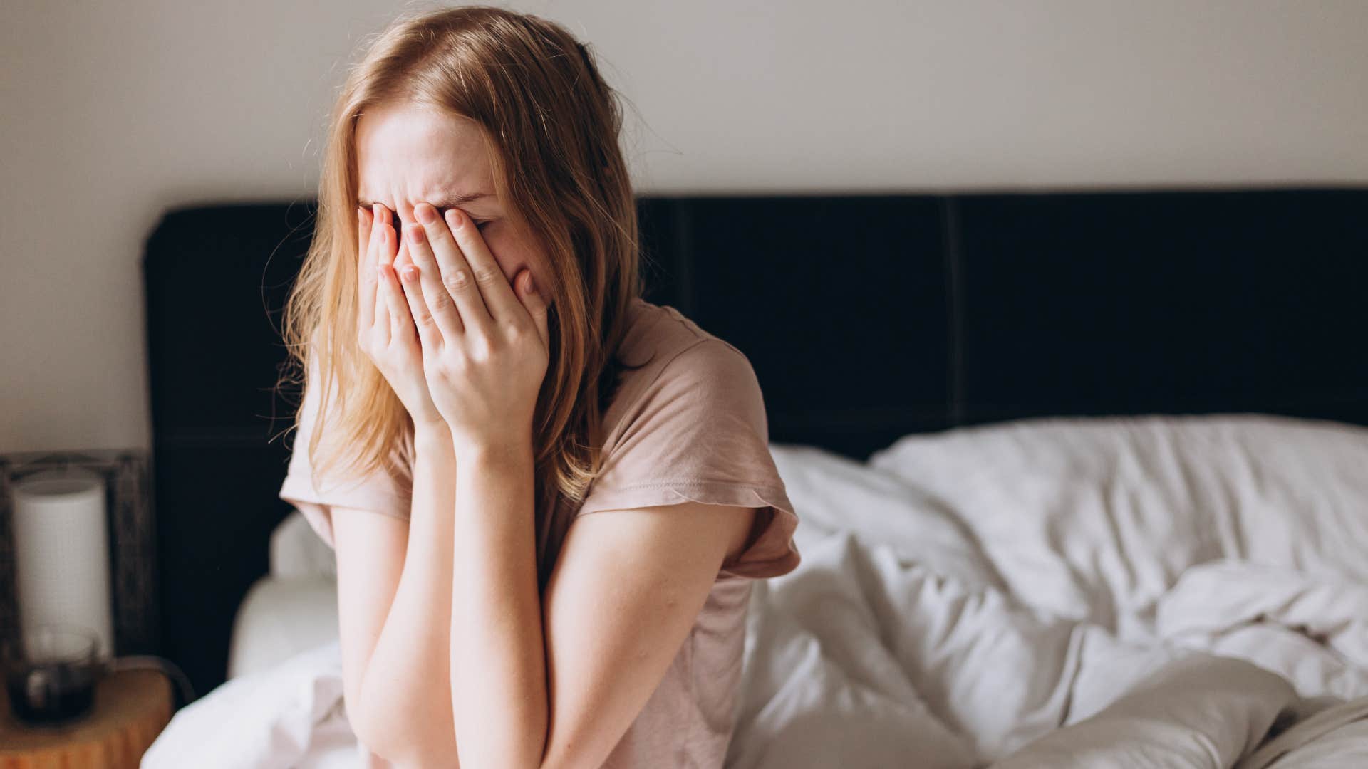 a woman suffers from emotional exhaustion all of her life