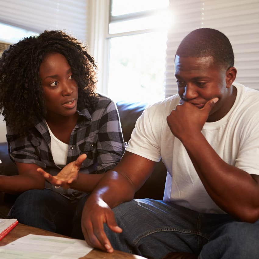 couple trying to rebuild trust after financial infidelity