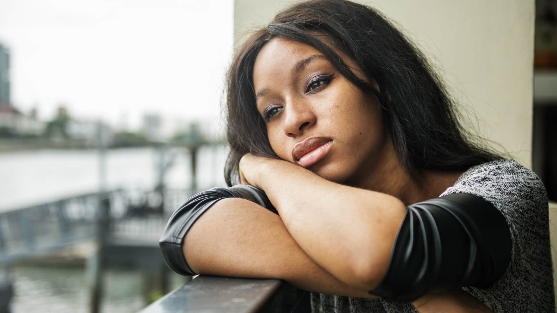 woman who doesnt feel good enough looking sad