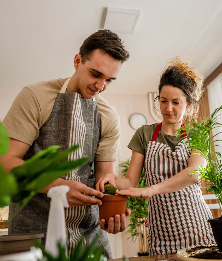 Deeply connected couple have good attitude