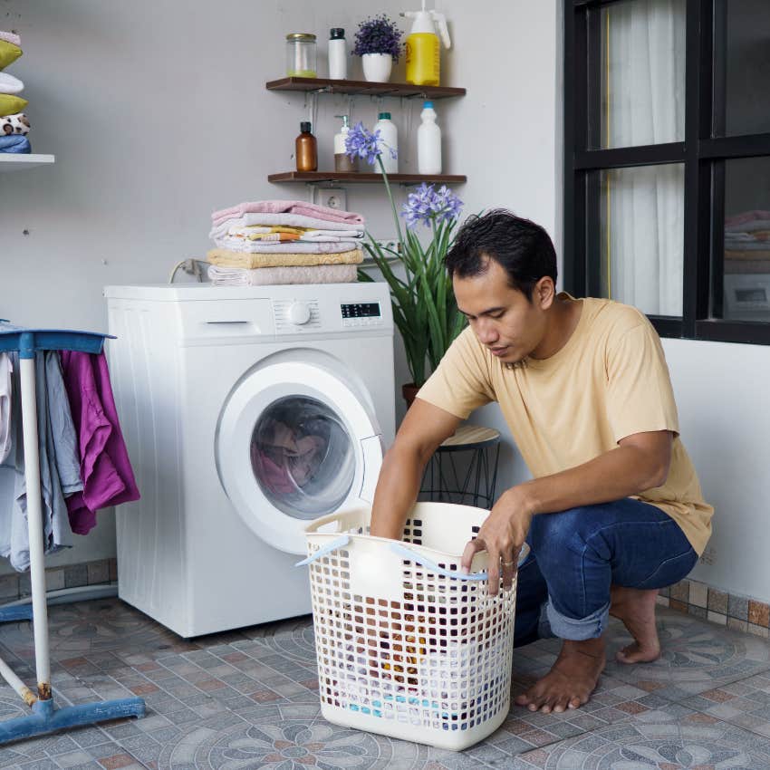 man who gets physically and emotionally more attractive doing his own laundry