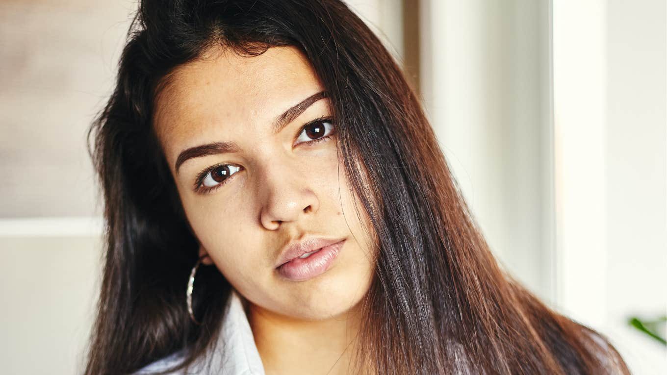 Woman with behaviors of people who put themselves first and are more likable 