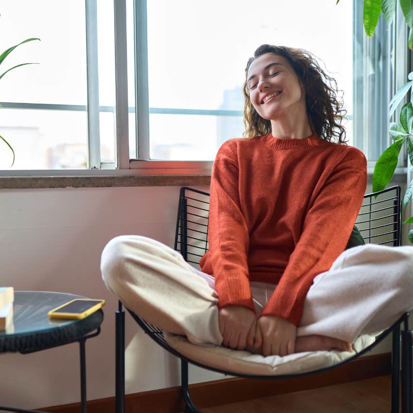 woman who is stronger and more sekf-assured and she prioritizes herself