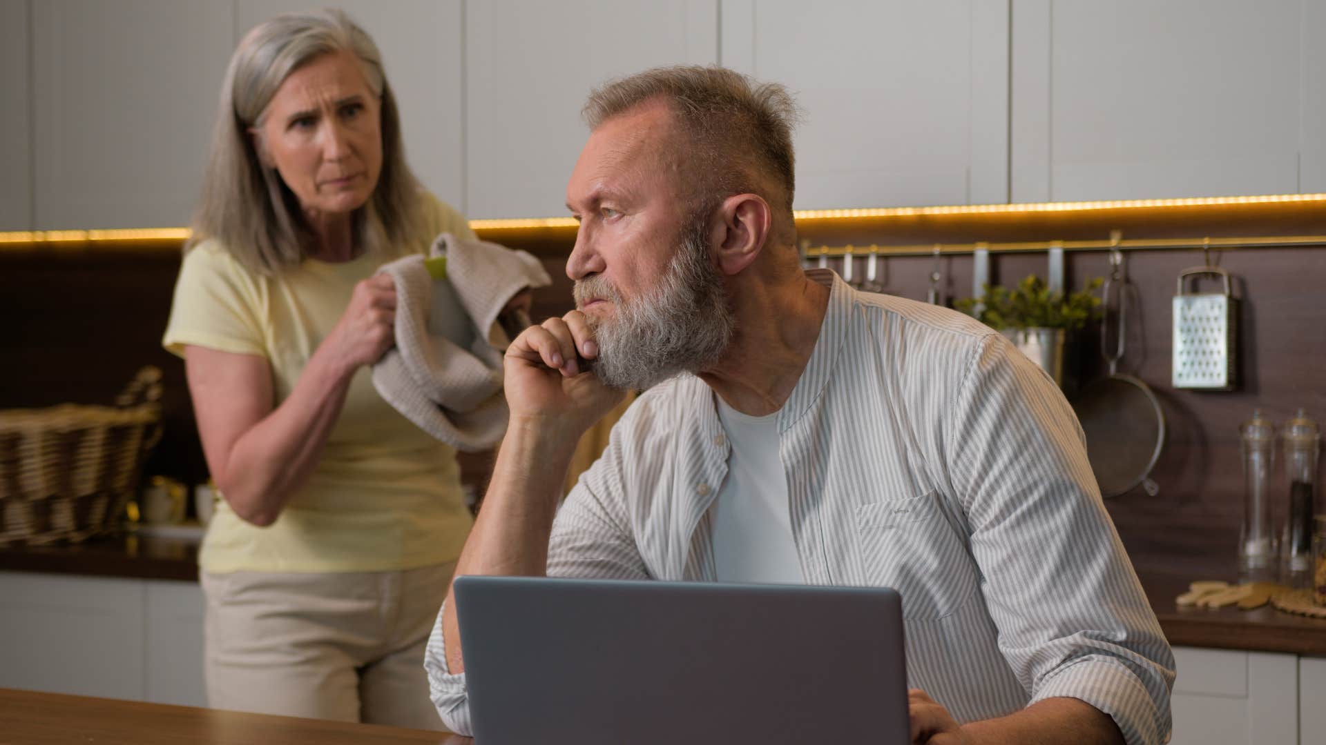 a man lets his wife win the arguments every single time even though he does not care anymore