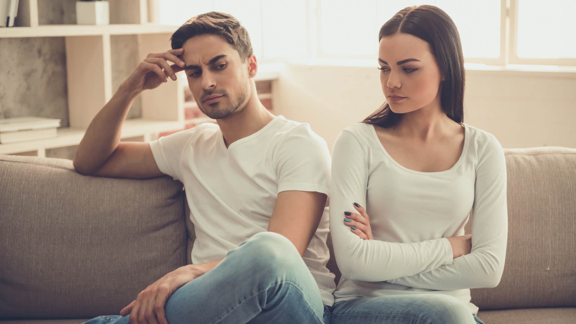 a man avoids conflict with his girlfriend at all cost