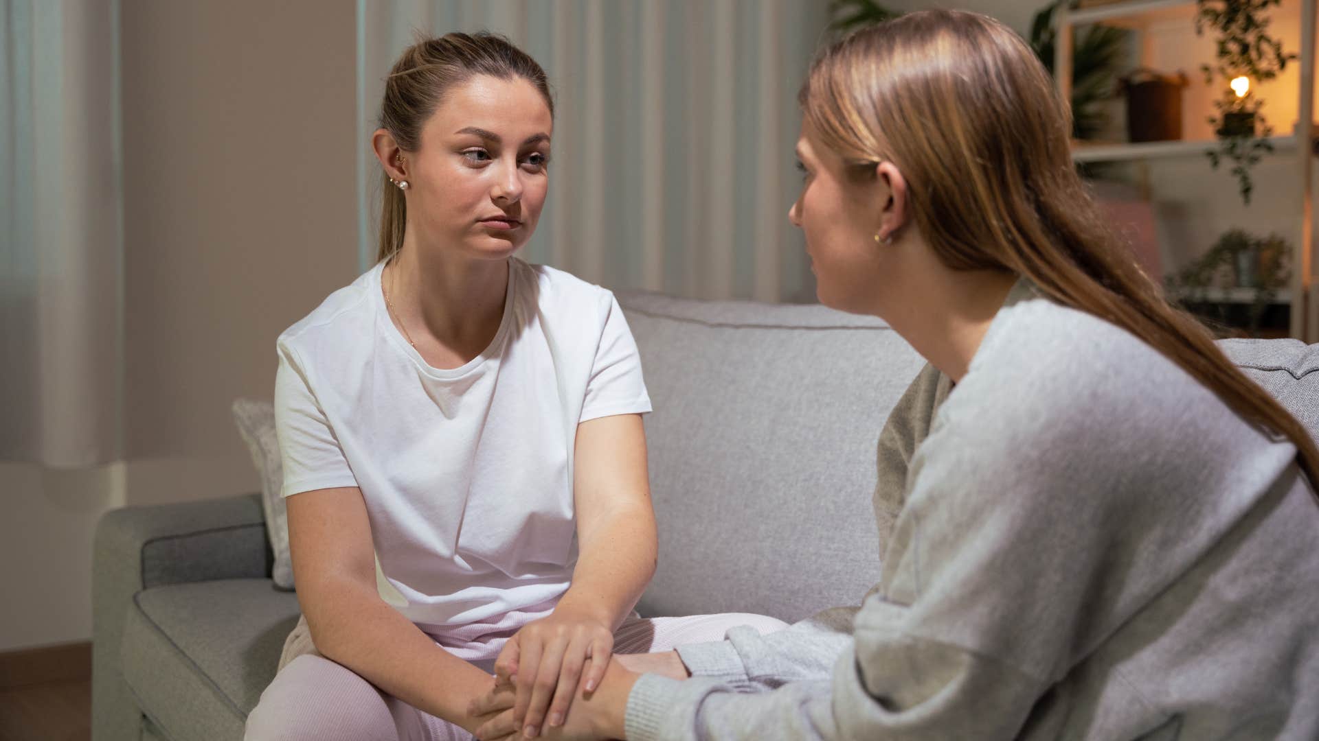 a woman tells her friend the truth about her relationship and does not sugarcoat it